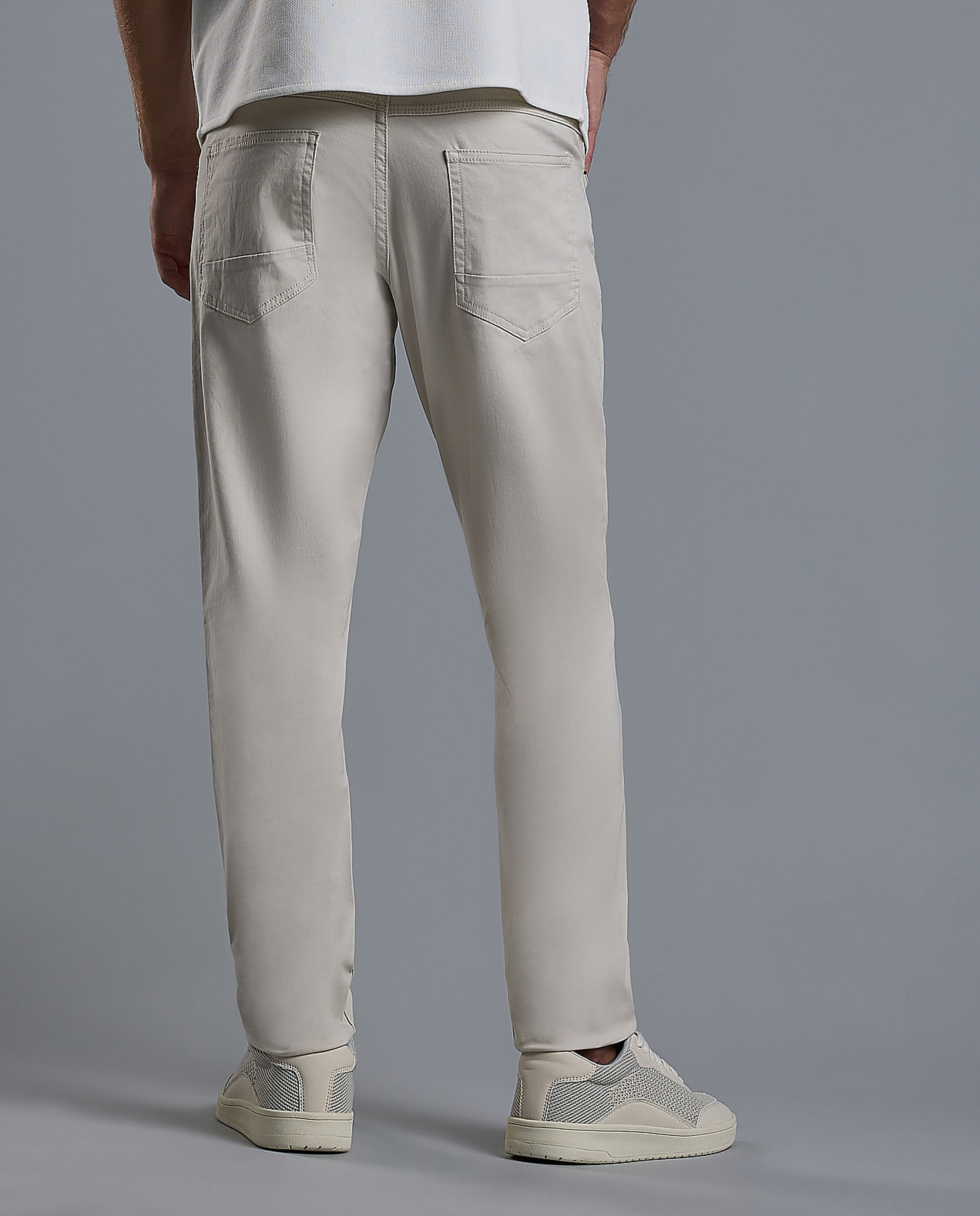 Solid Woven Pants with Button Closure