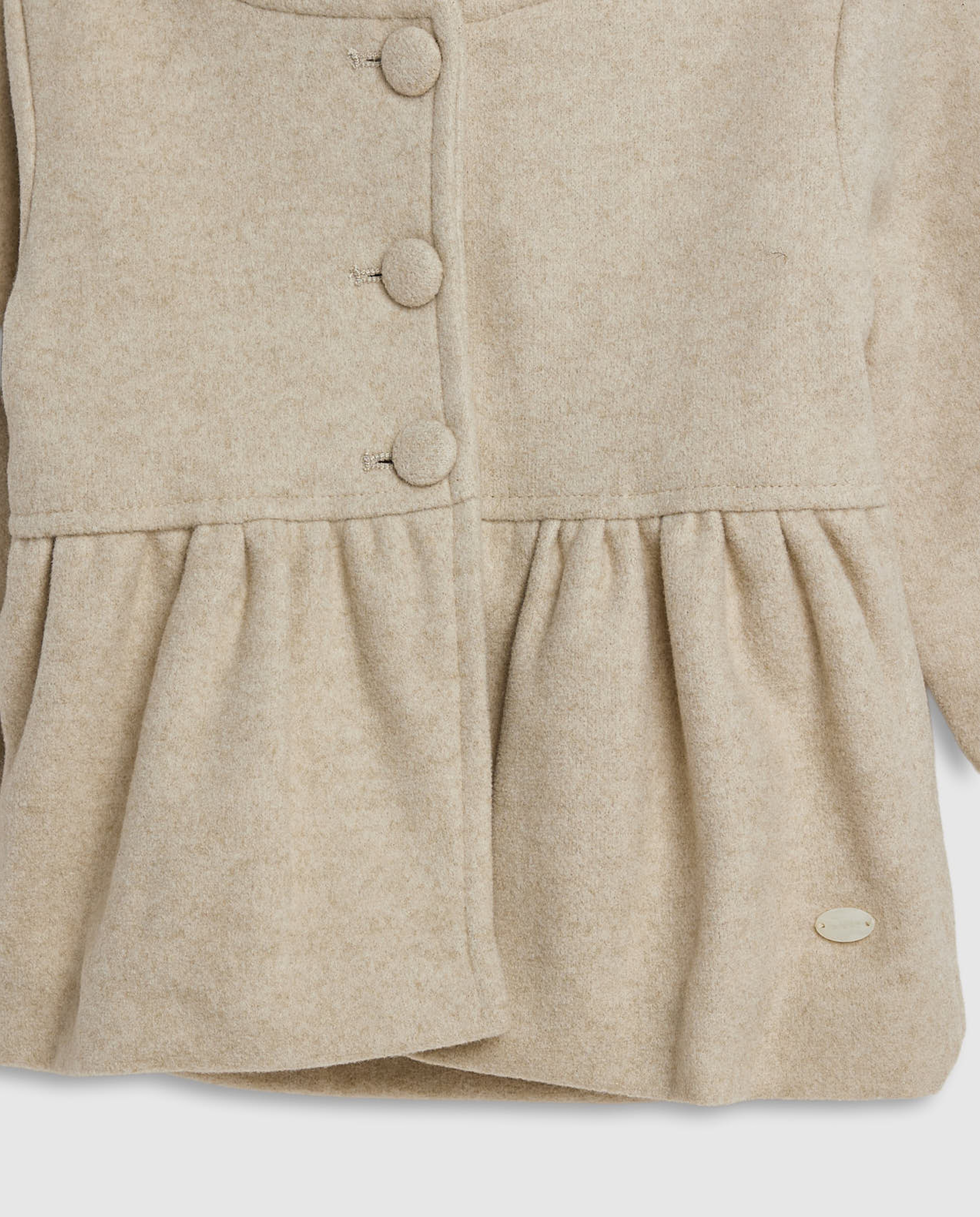 Textured Hooded Jacket with Long Sleeves