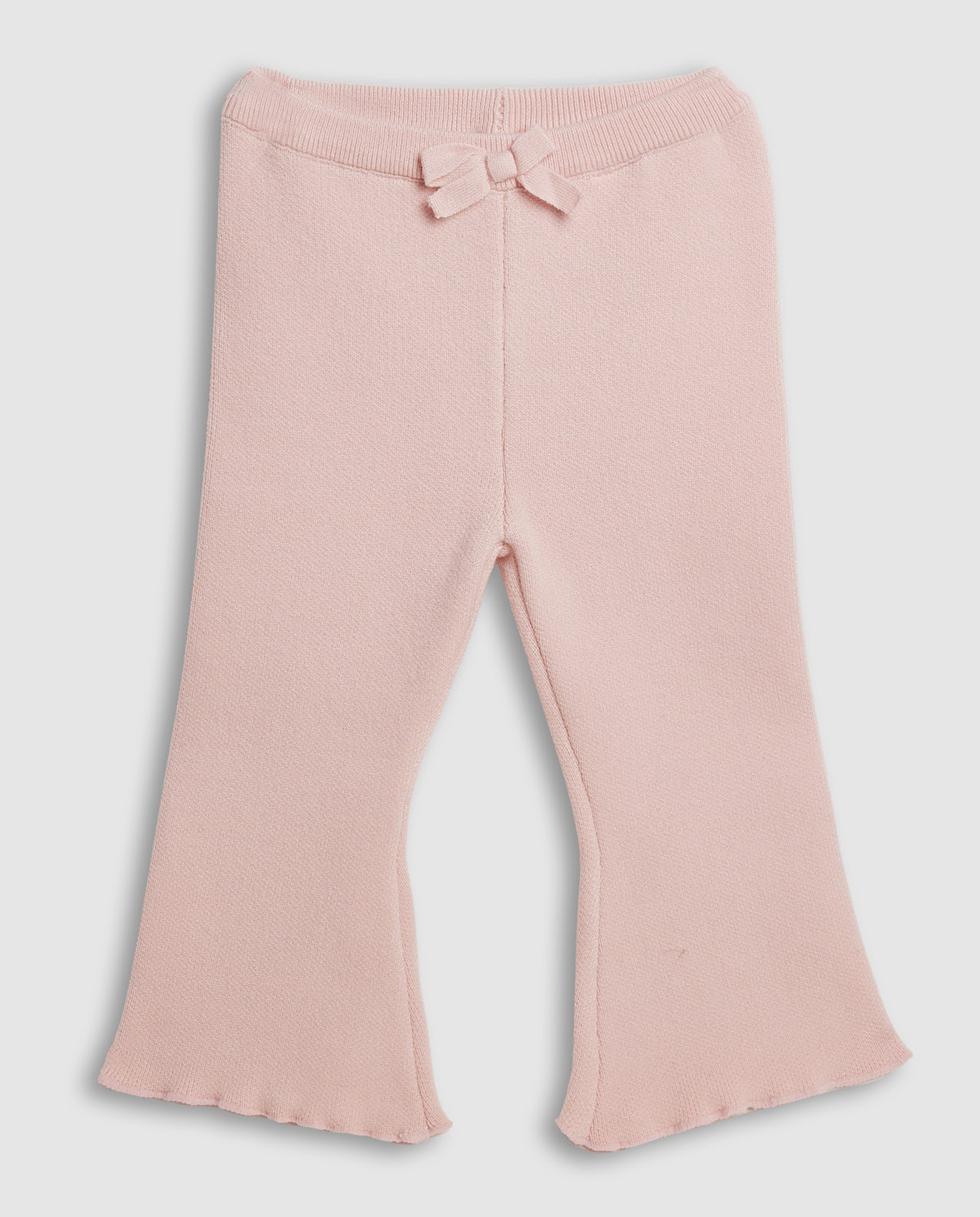 Bow Patterned Knitted Clothing Set