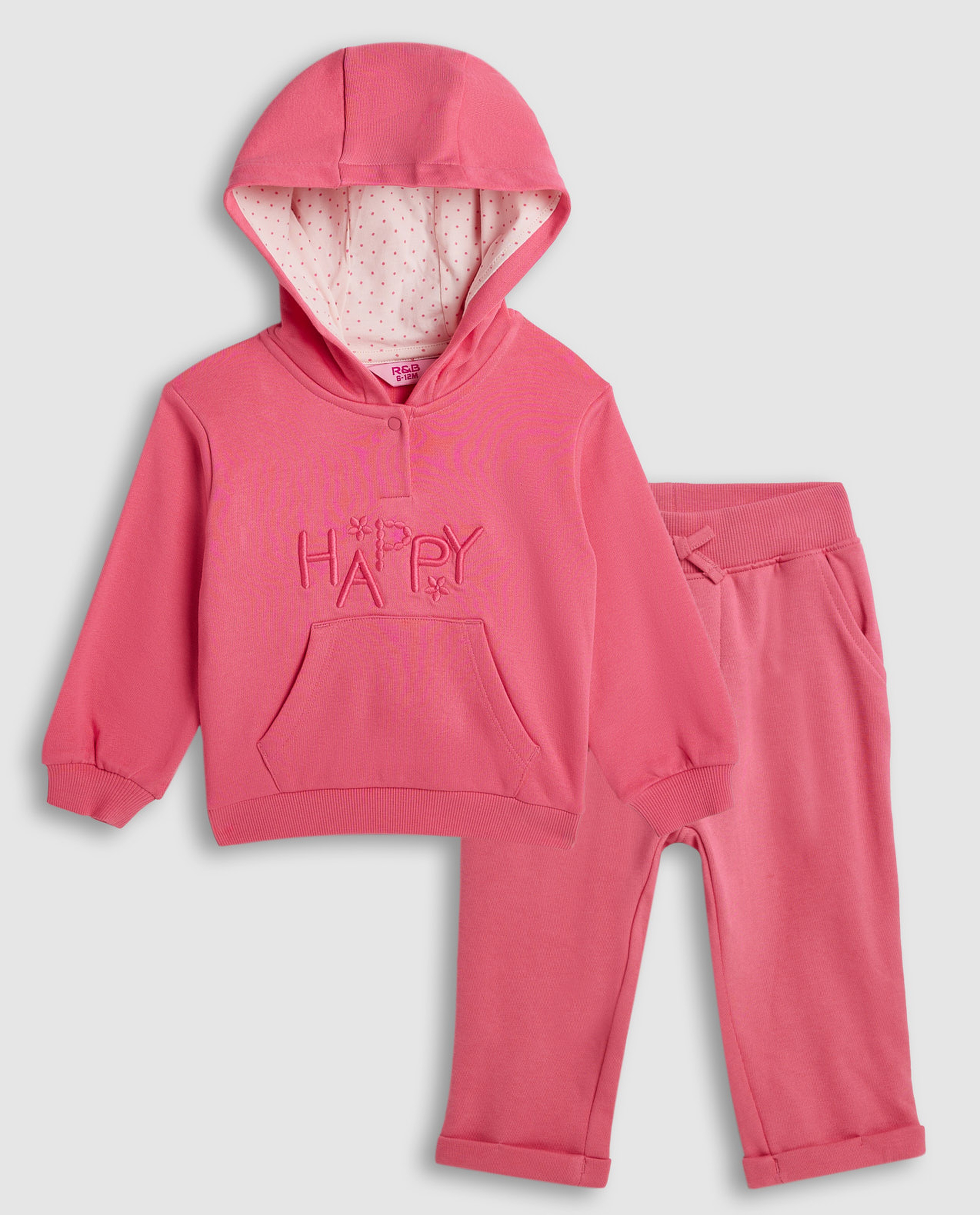 Embroidered Hooded Clothing Set