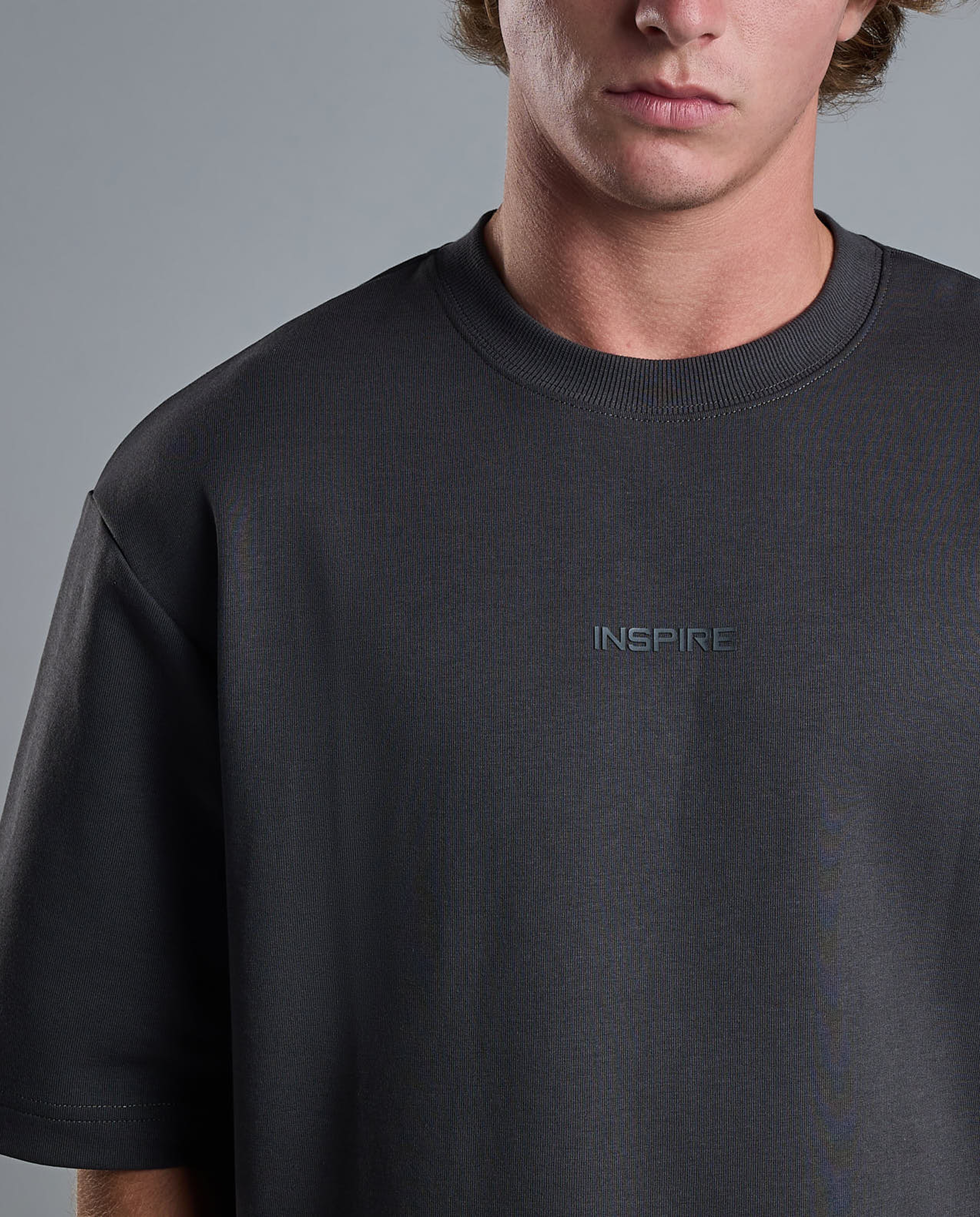 Solid T-Shirt with Crew Neck and Short Sleeves