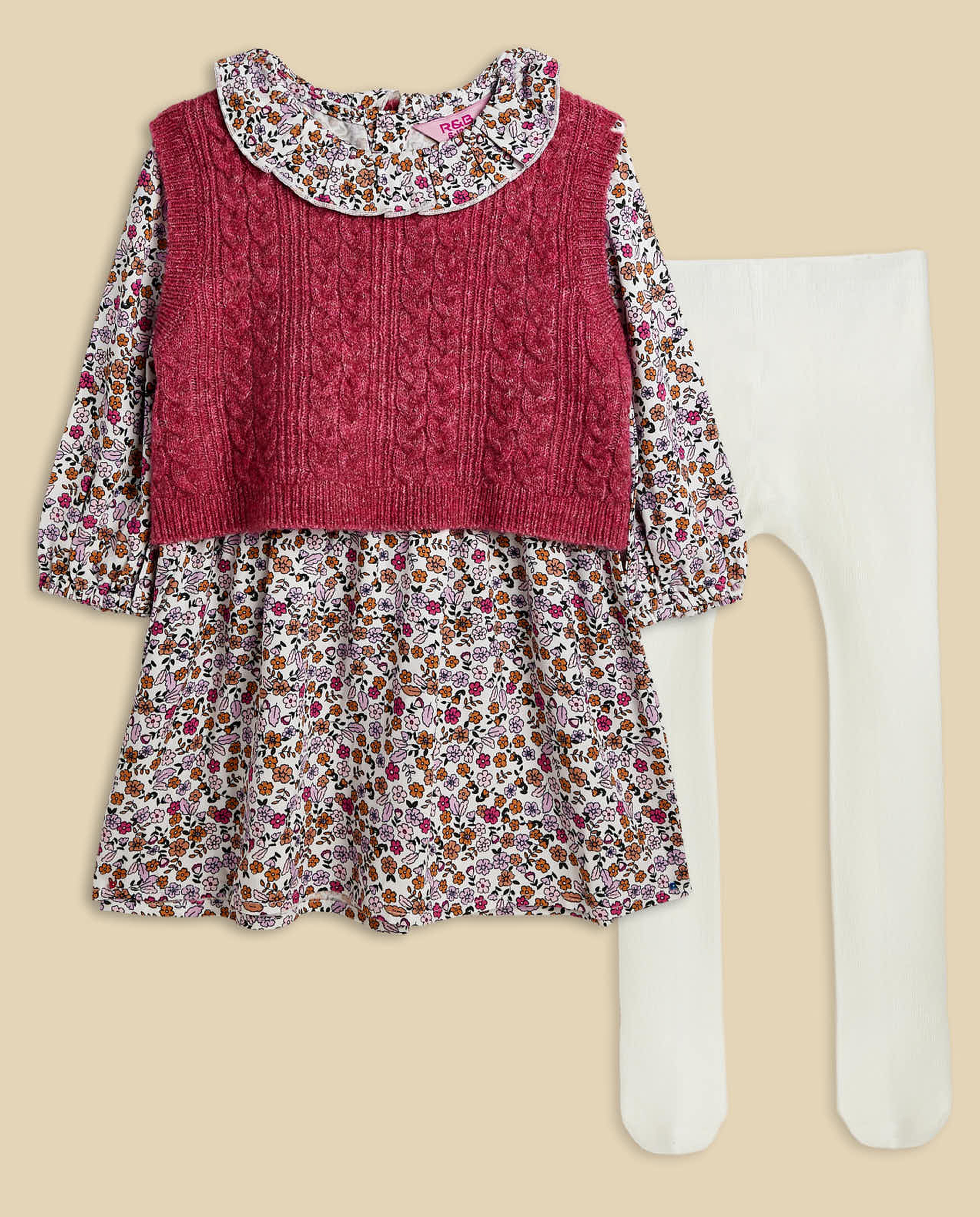 3 Piece Printed Dress Set