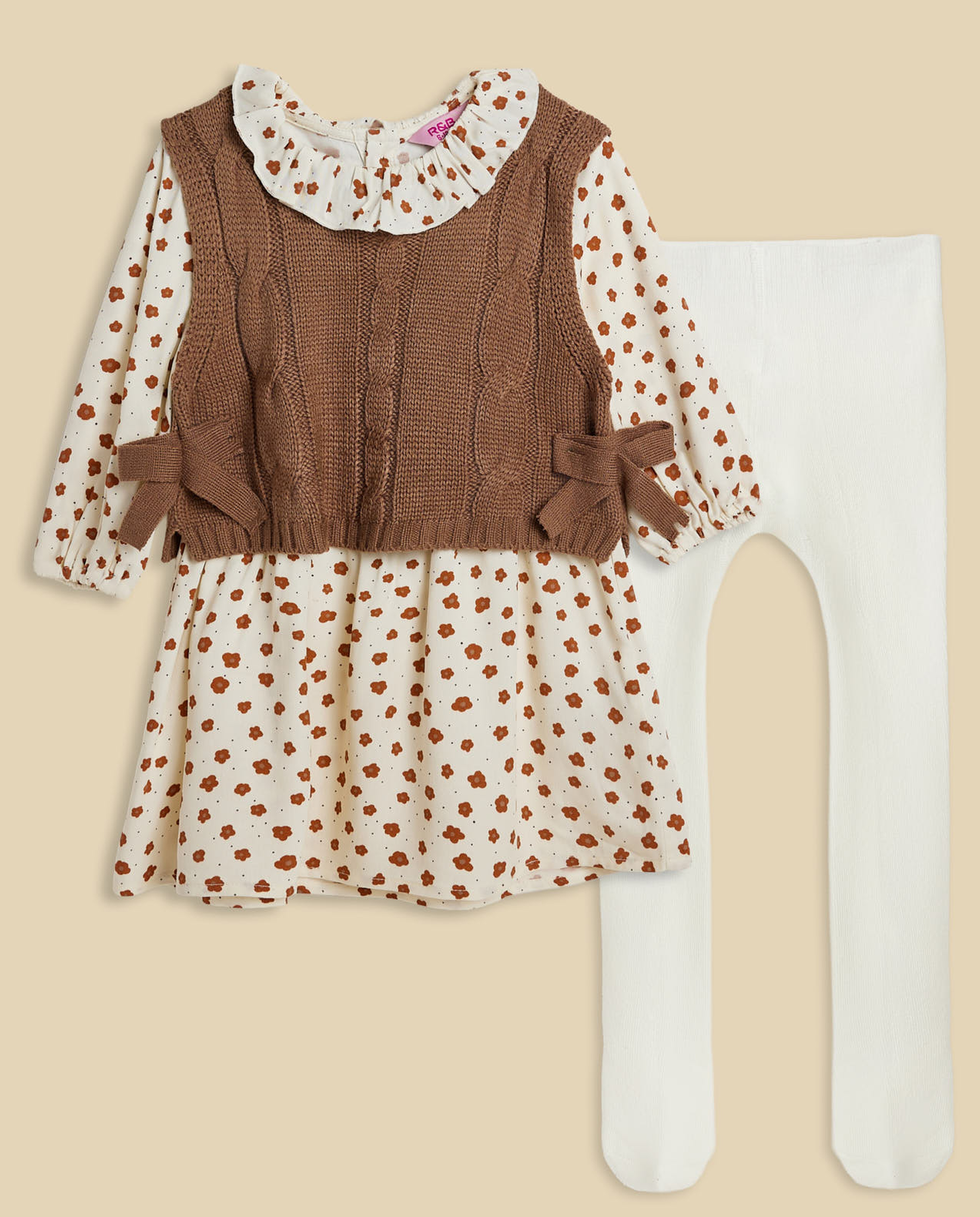 3 Piece Printed Dress Set