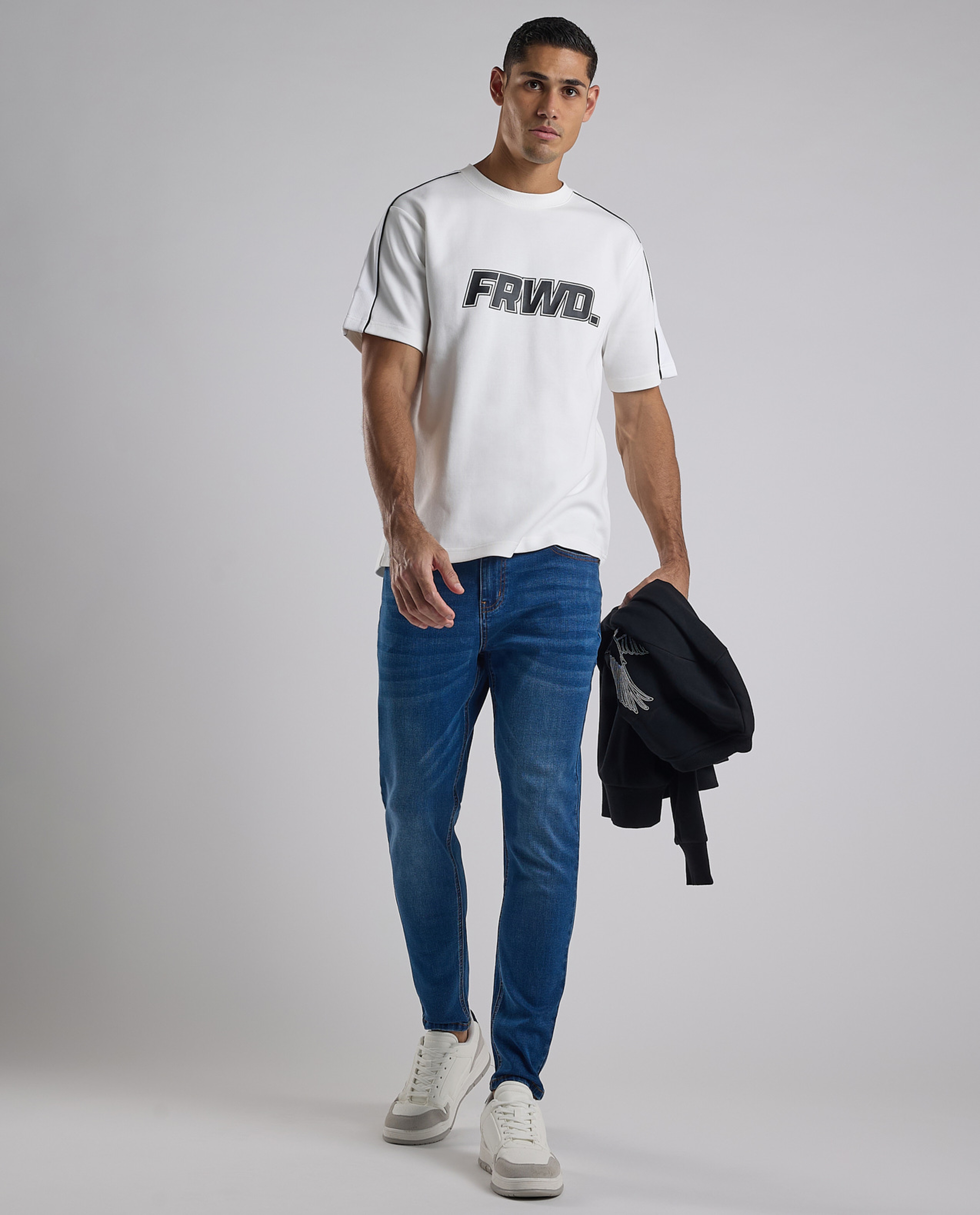 Printed T-Shirt with Crew Neck and Short Sleeves