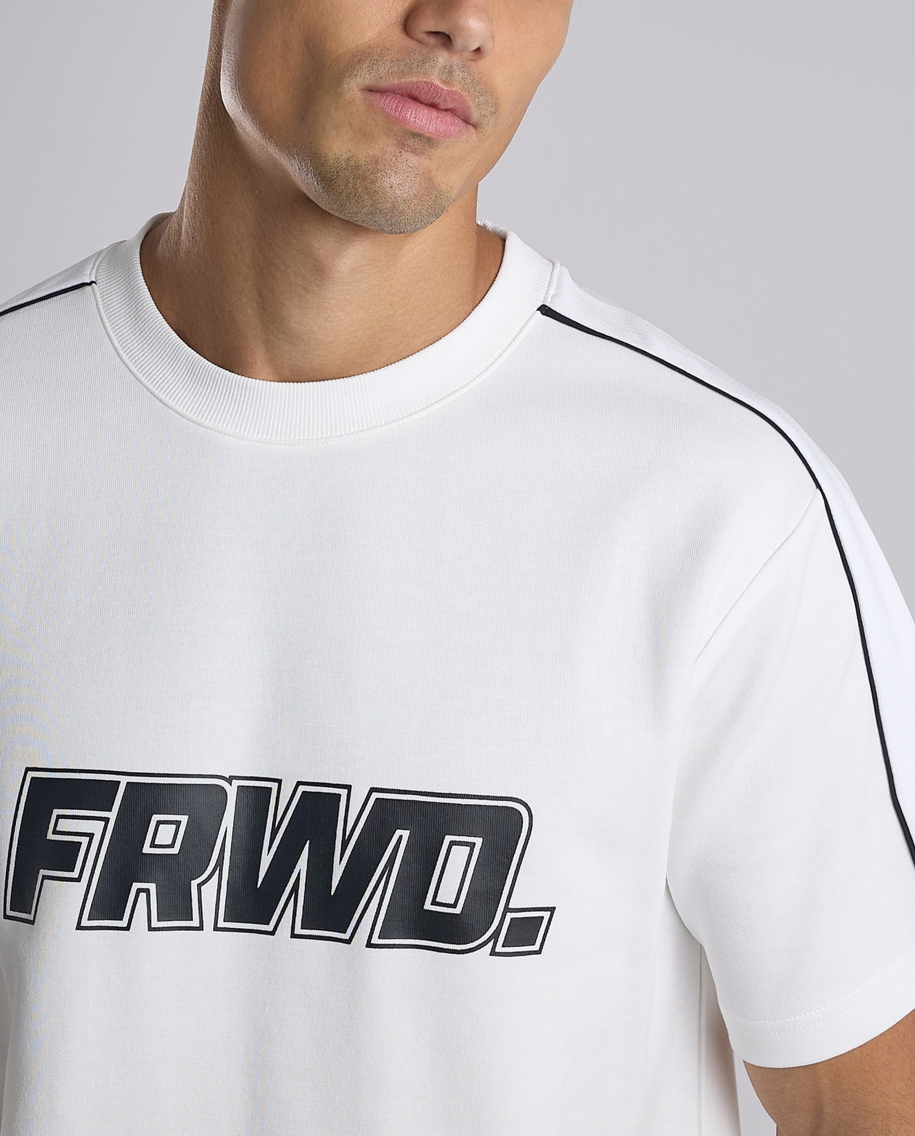 Printed T-Shirt with Crew Neck and Short Sleeves