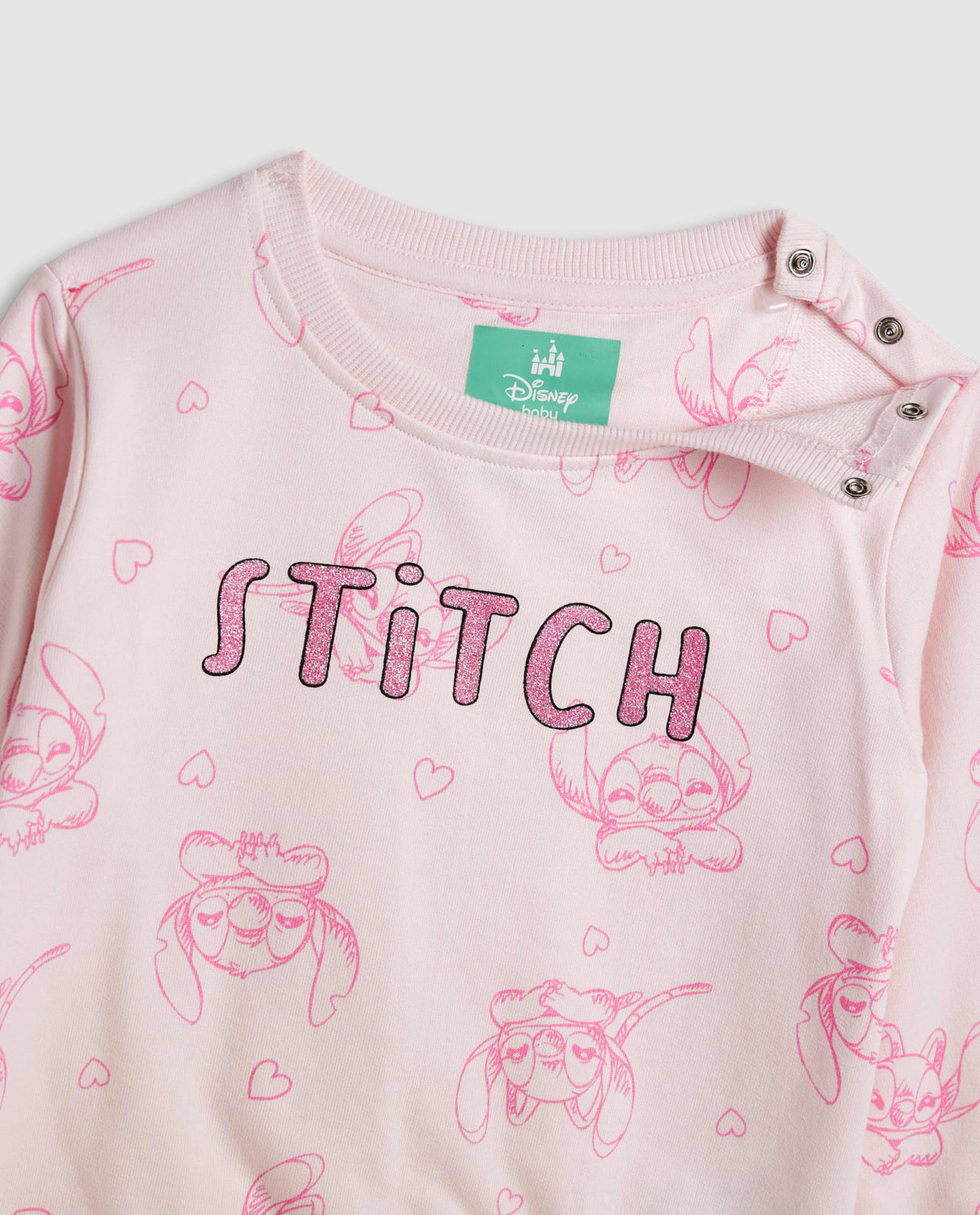 Stitch Print Sweatsuit Set