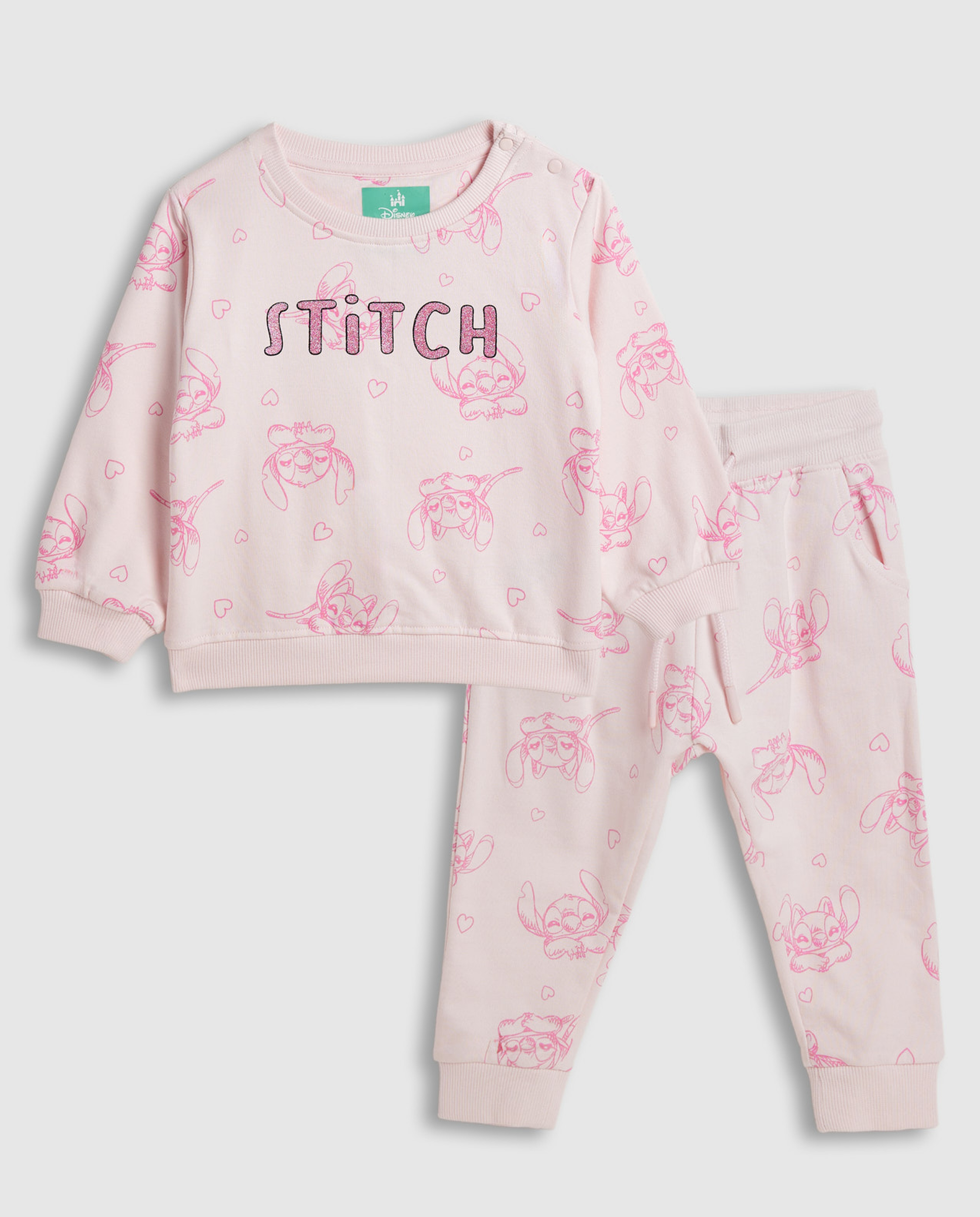 Stitch Print Sweatsuit Set