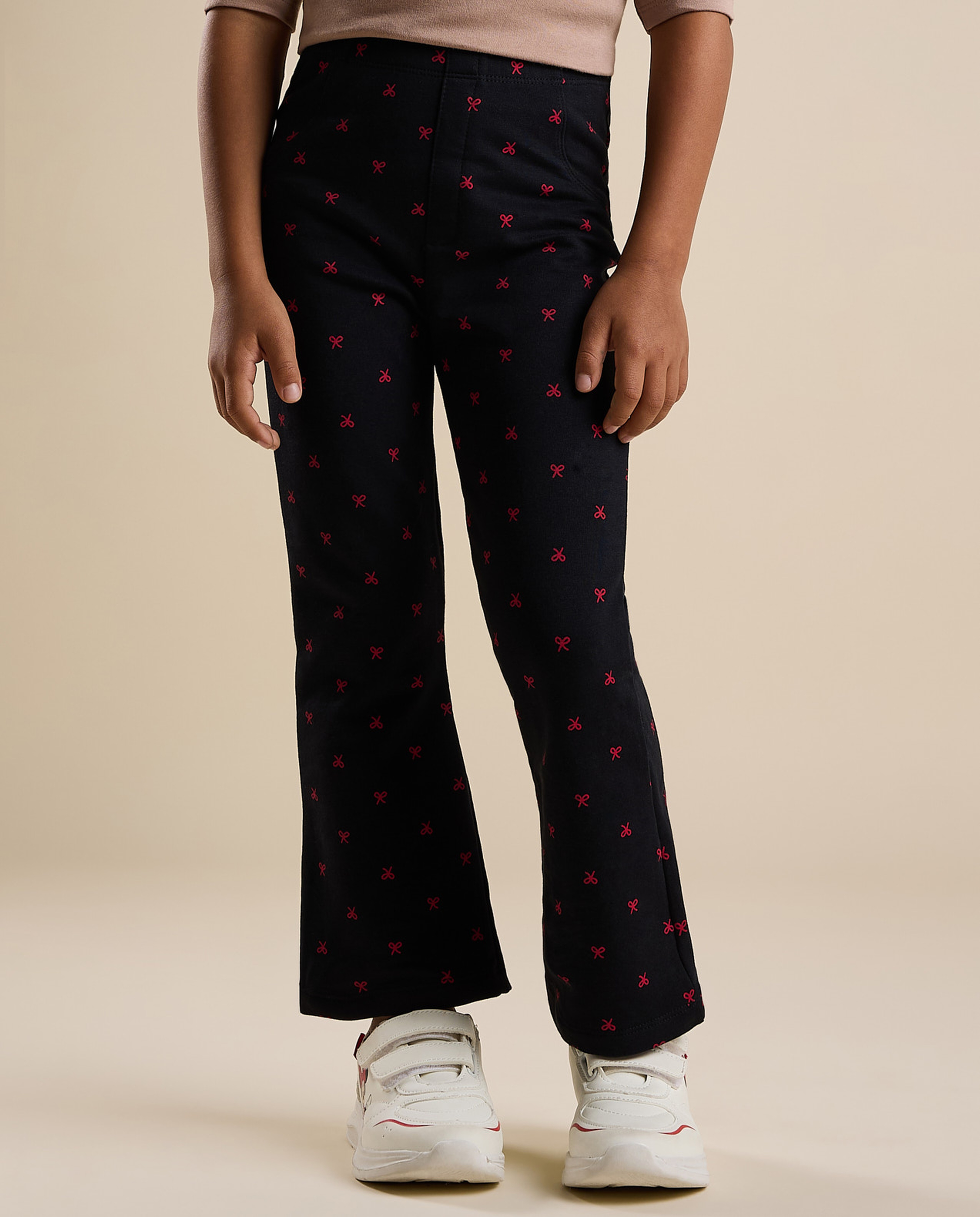 Printed Leggings with Elastic Waist