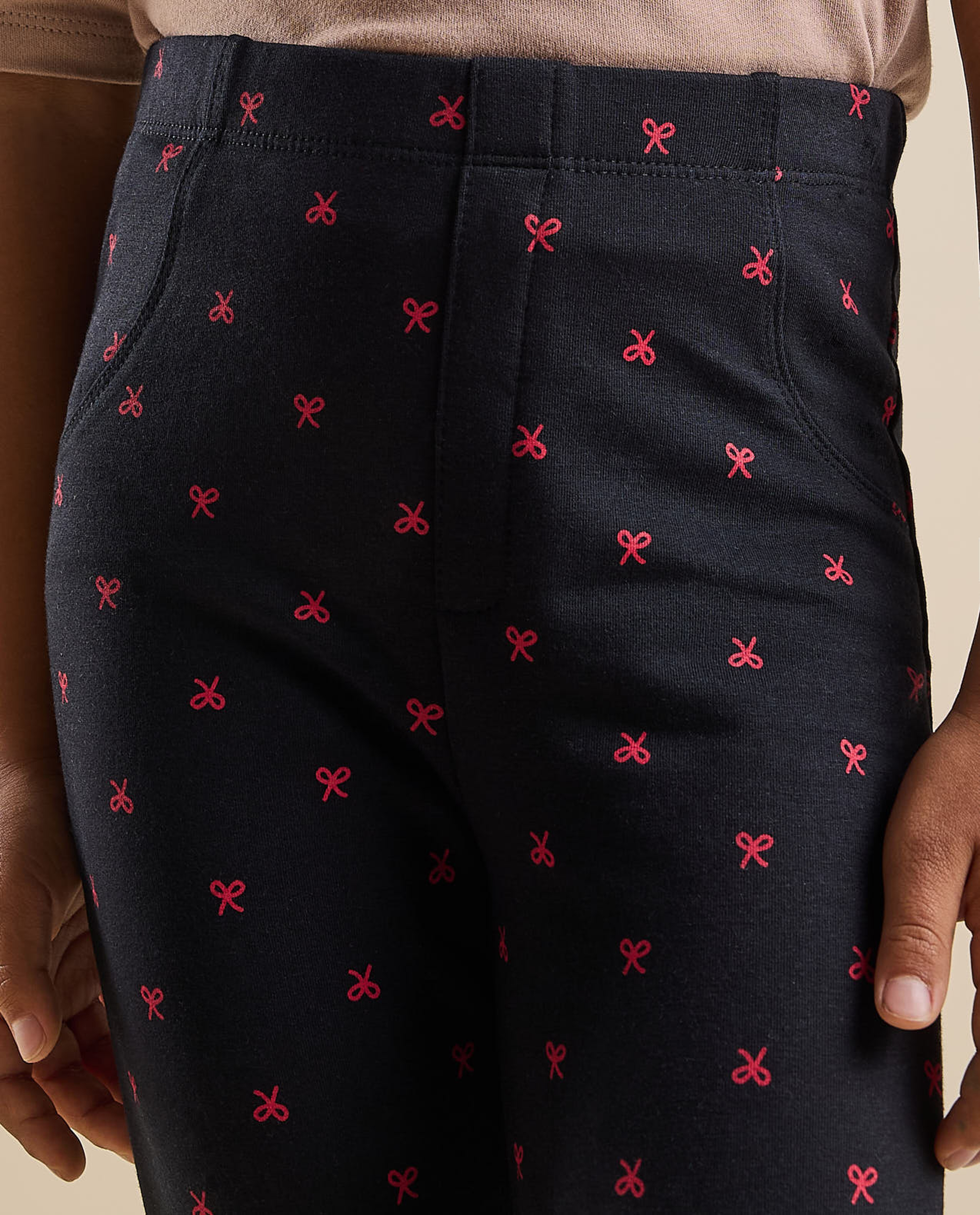 Printed Leggings with Elastic Waist