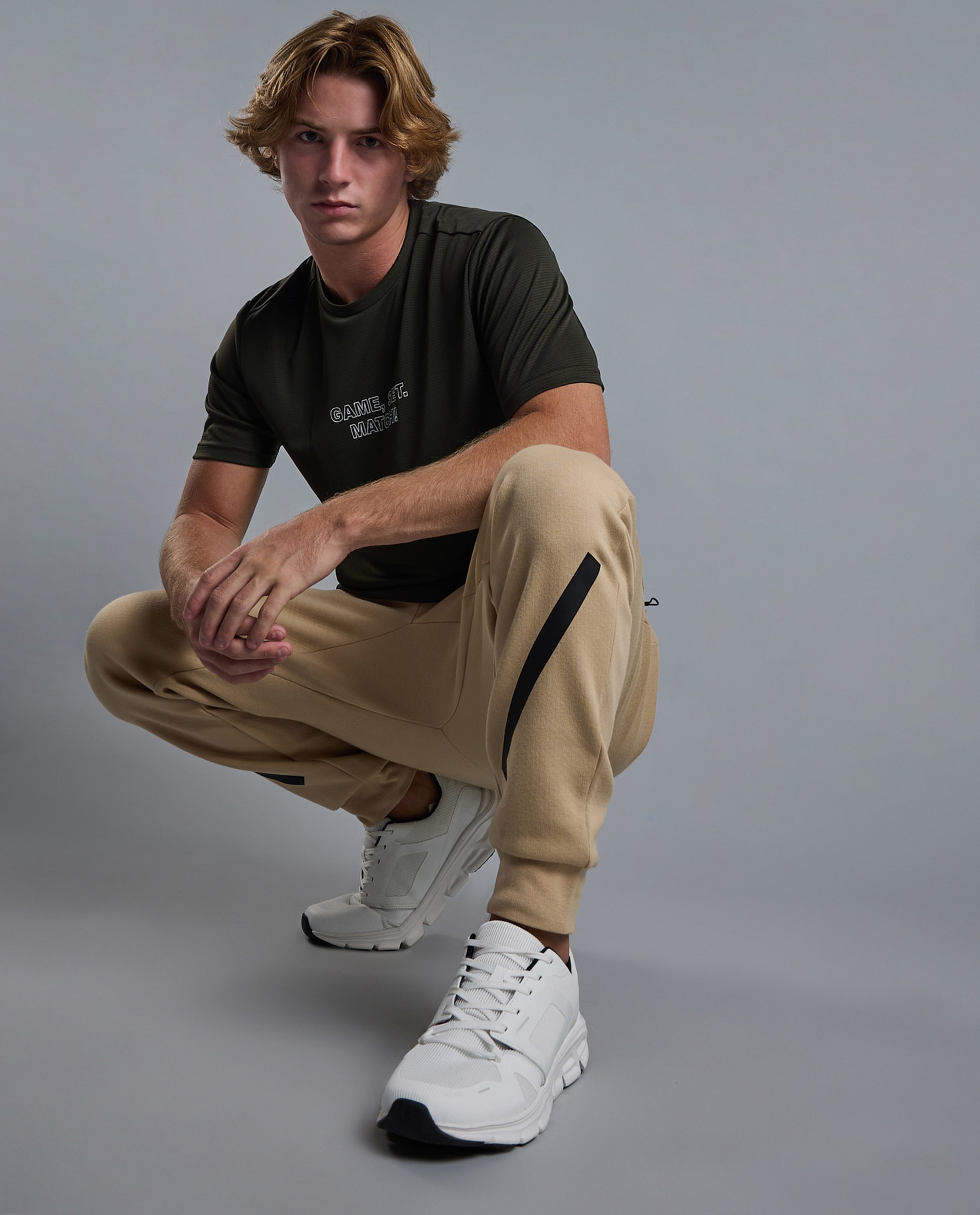 Printed Active T-Shirt with Crew Neck and Short Sleeves