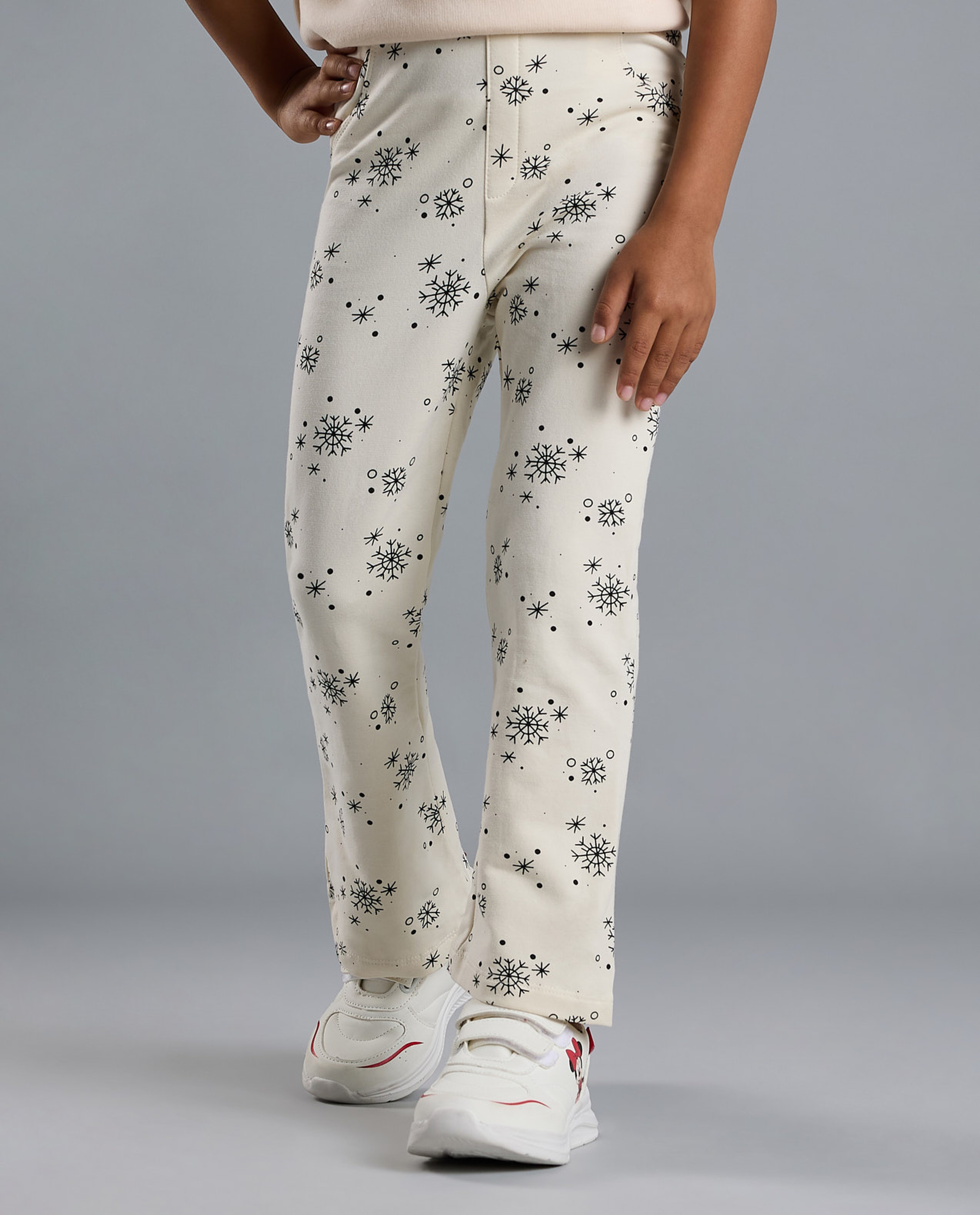 Printed Leggings with Elastic Waist