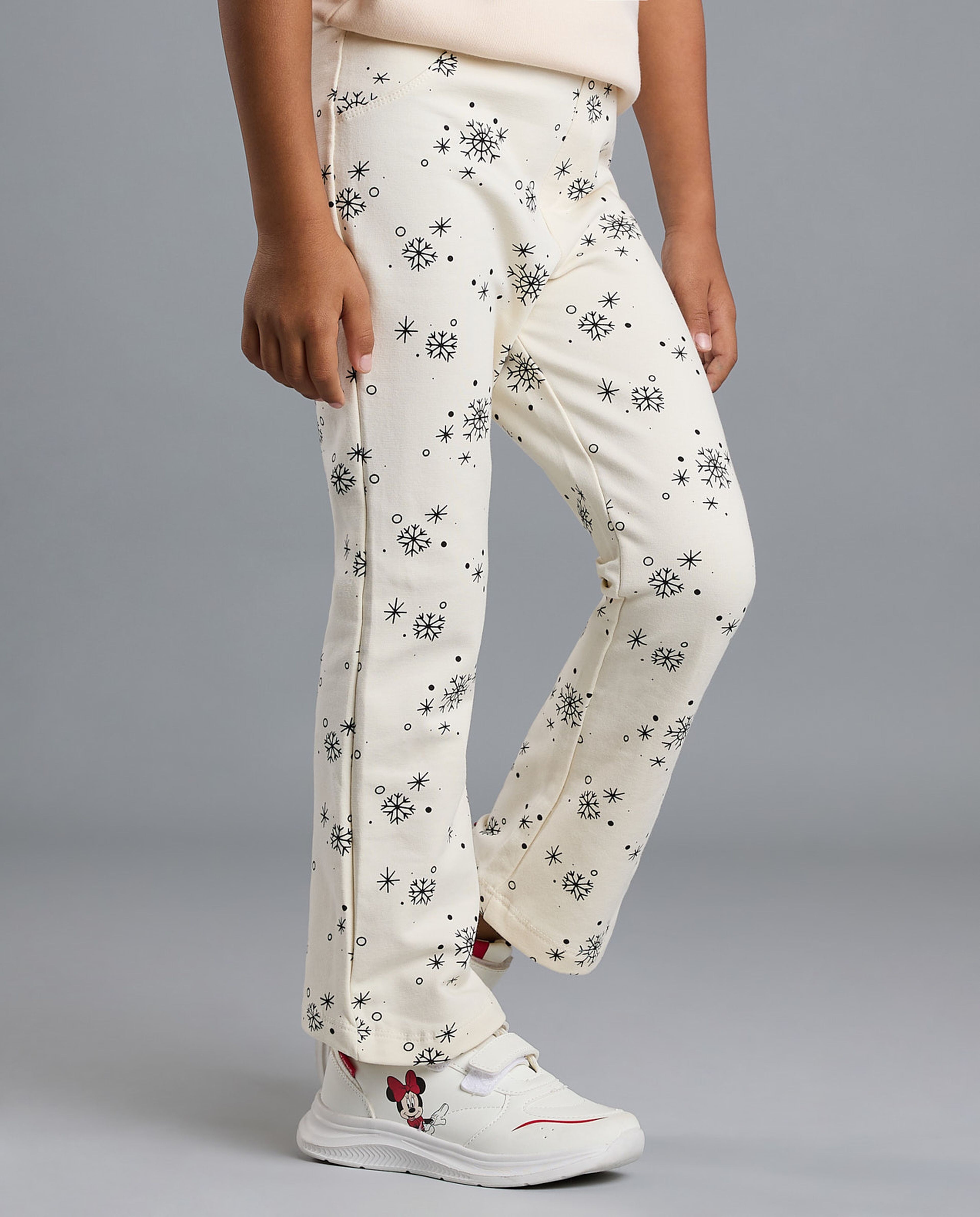Printed Leggings with Elastic Waist