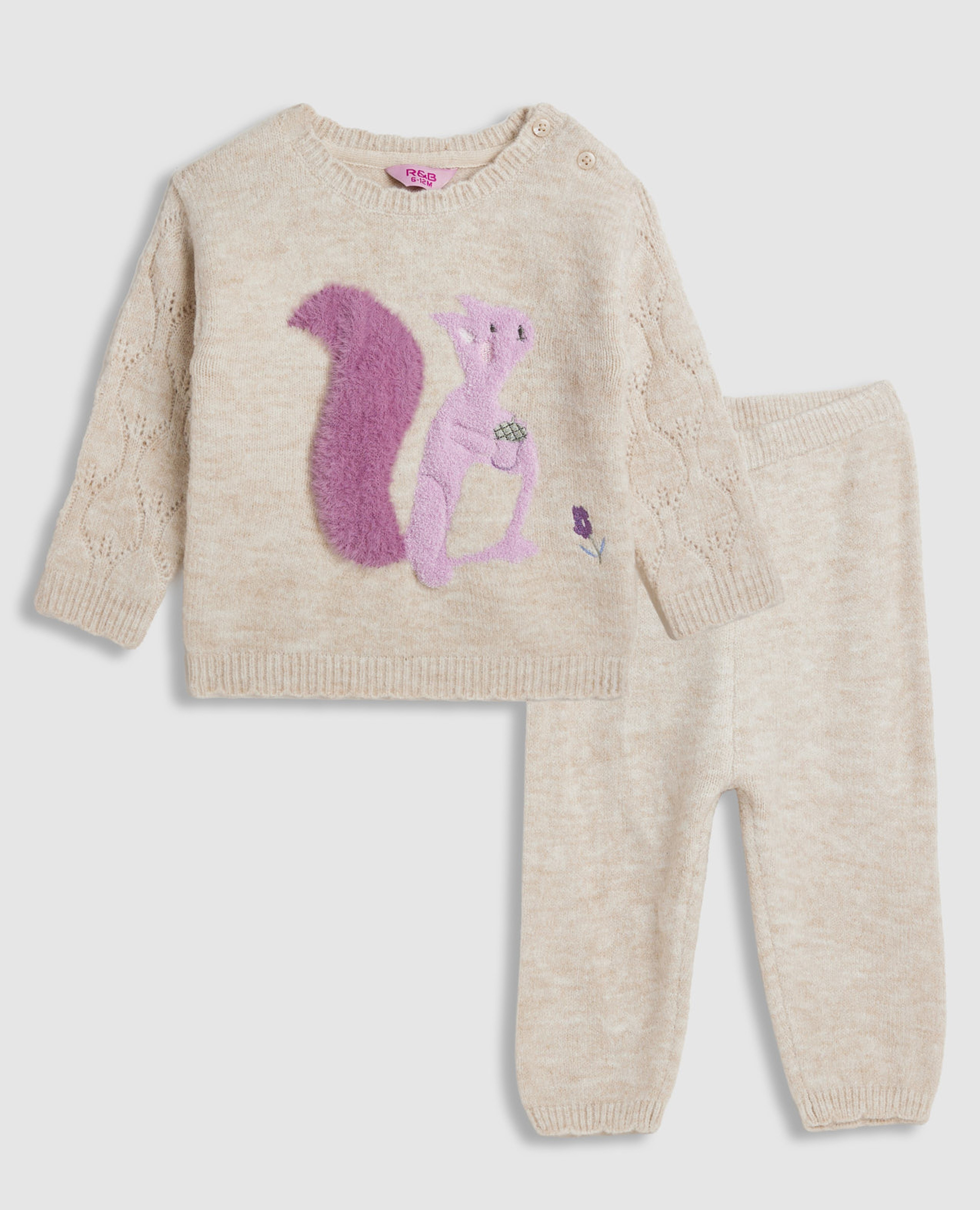 Woven Knitted Clothing Set