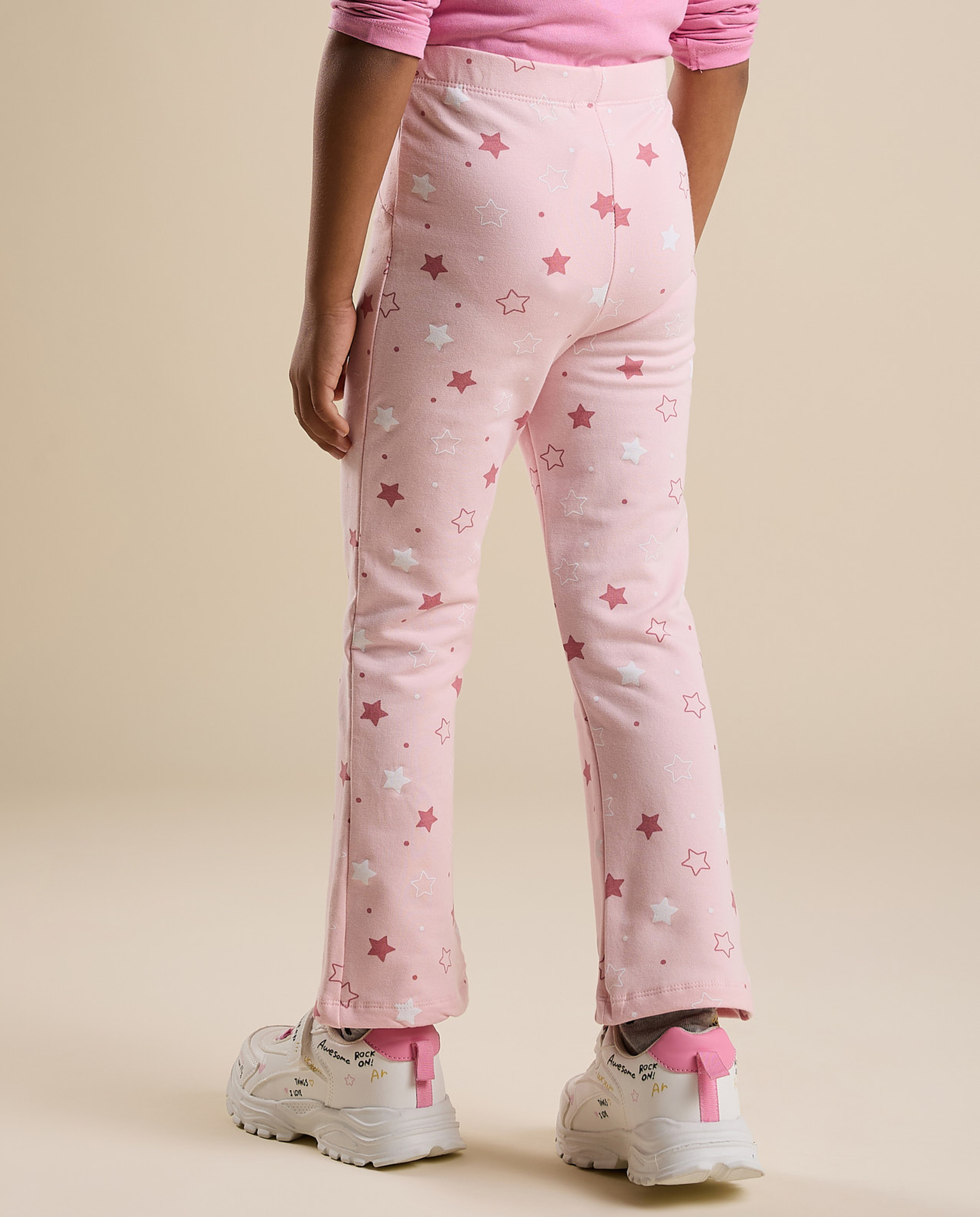 Printed Leggings with Elastic Waist