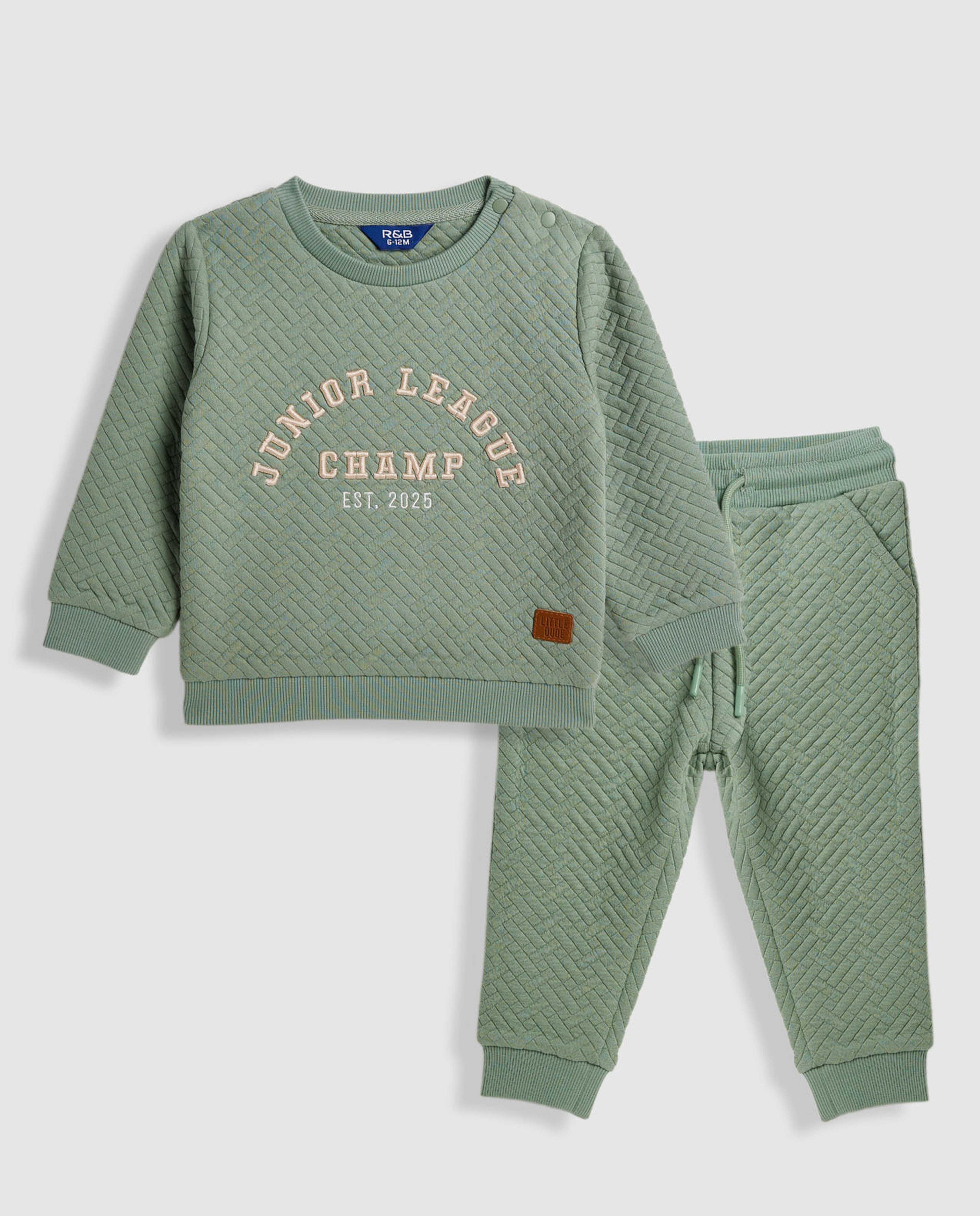 Embroidered Sweatsuit Set