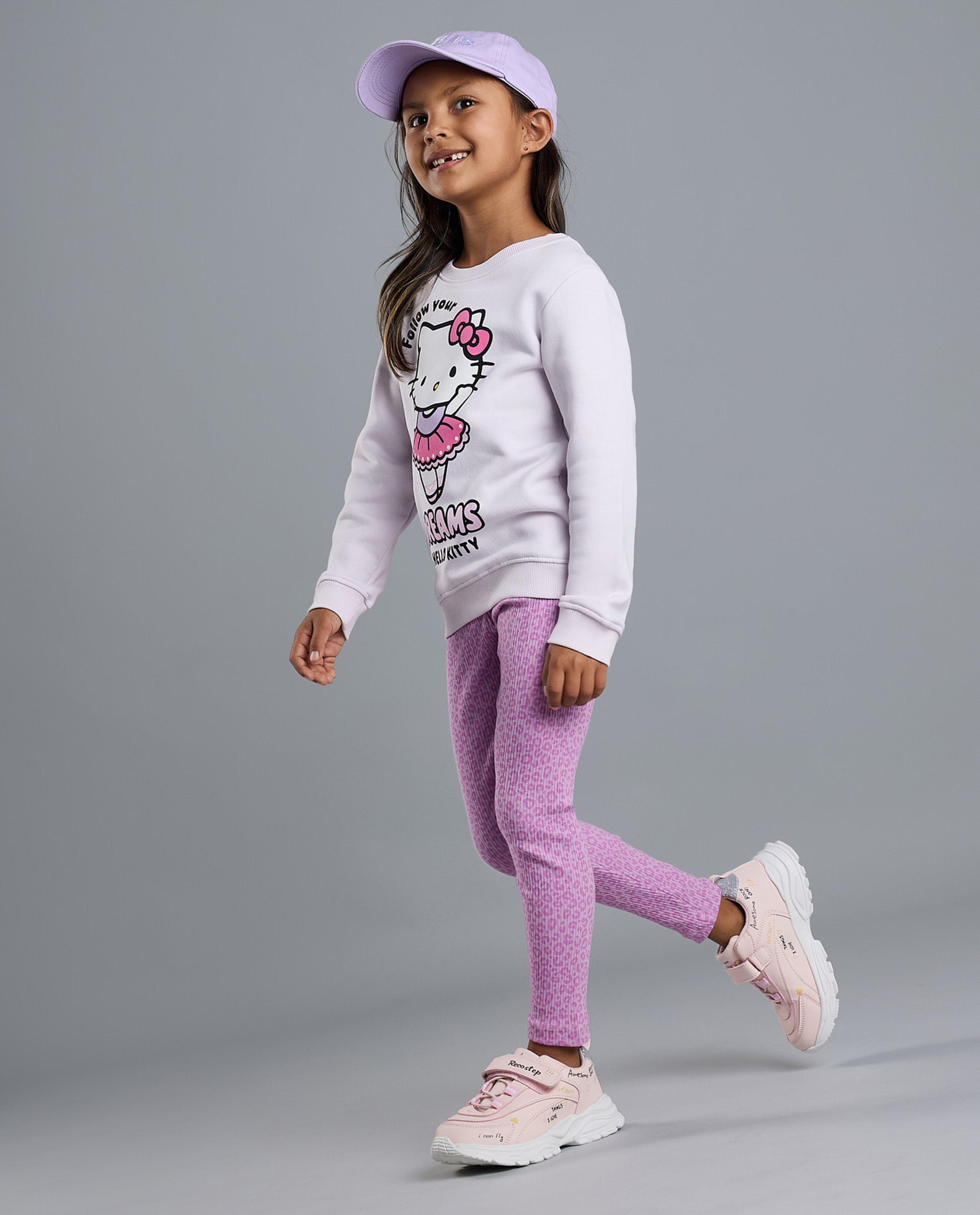 2 Pack Printed Leggings with Elastic Waist