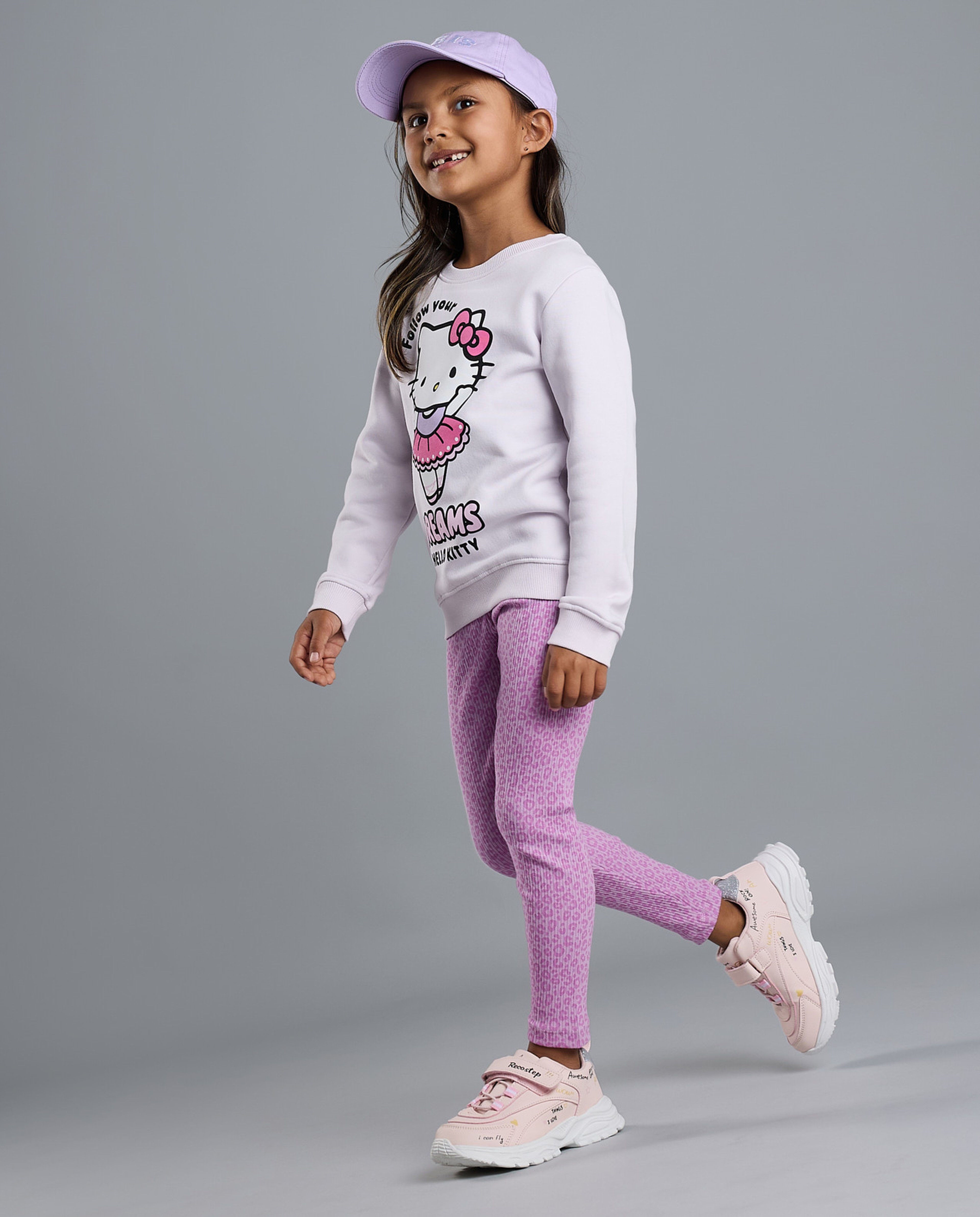 2 Pack Printed Leggings with Elastic Waist