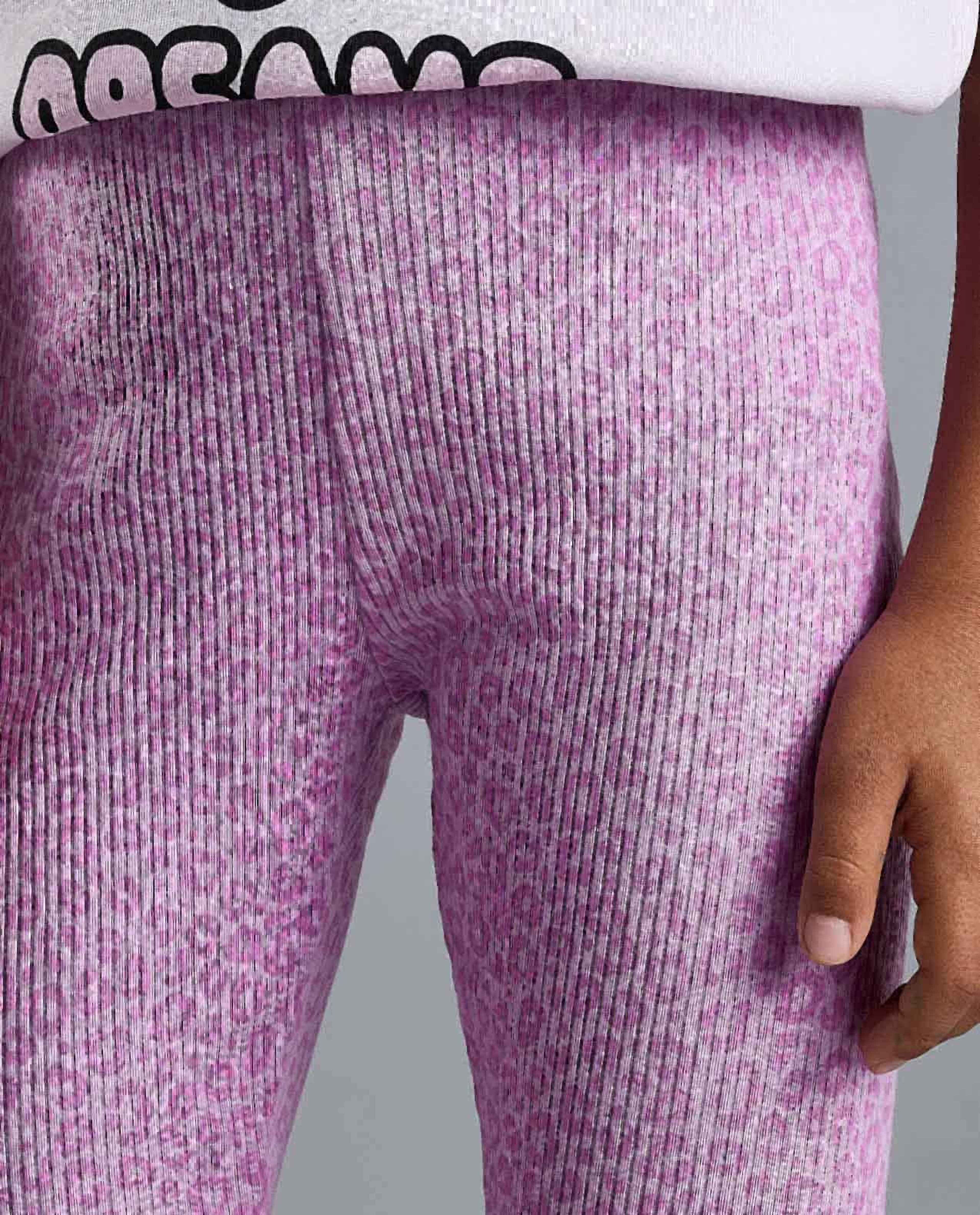 2 Pack Printed Leggings with Elastic Waist