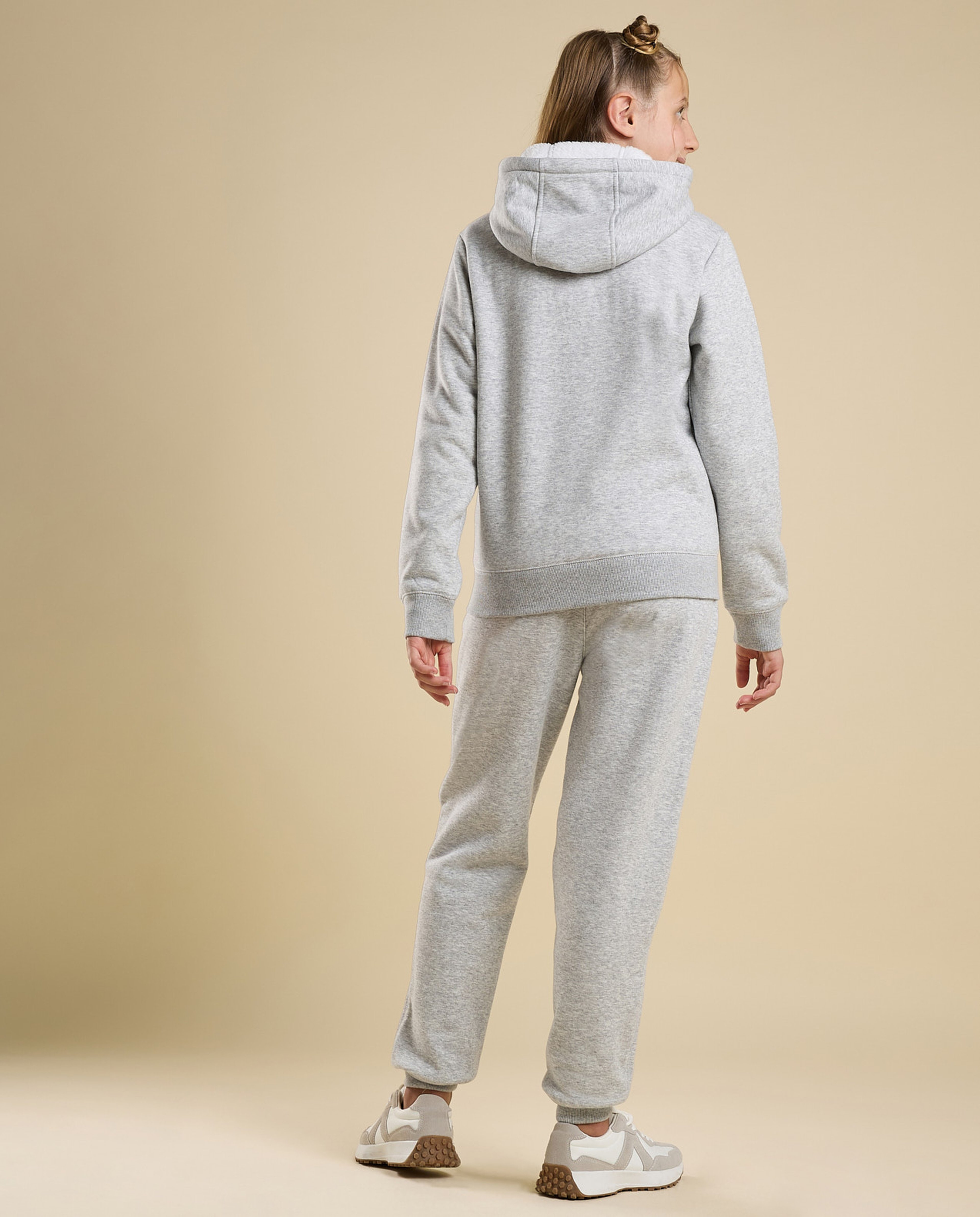 Textured Hooded Clothing Set