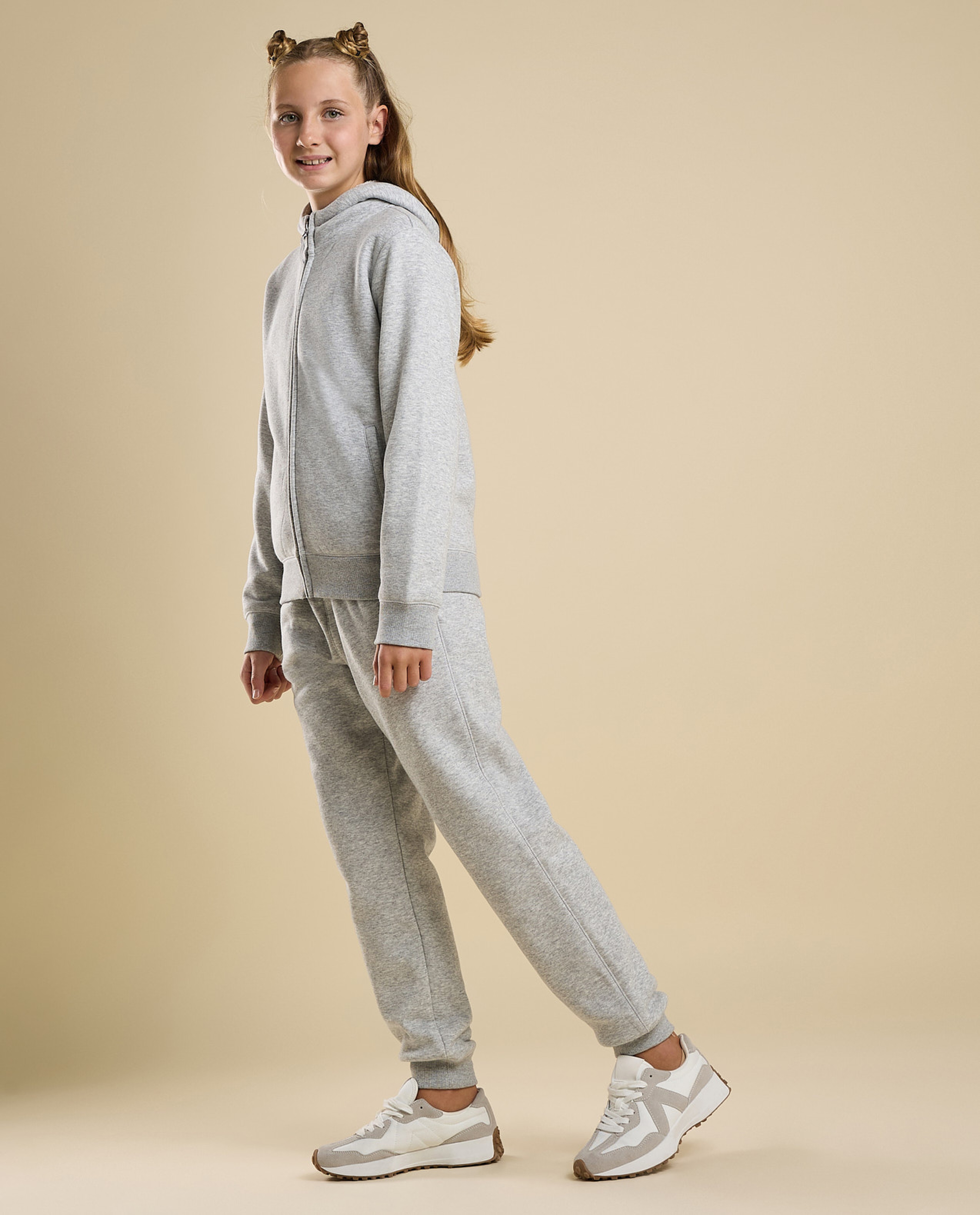 Textured Hooded Clothing Set