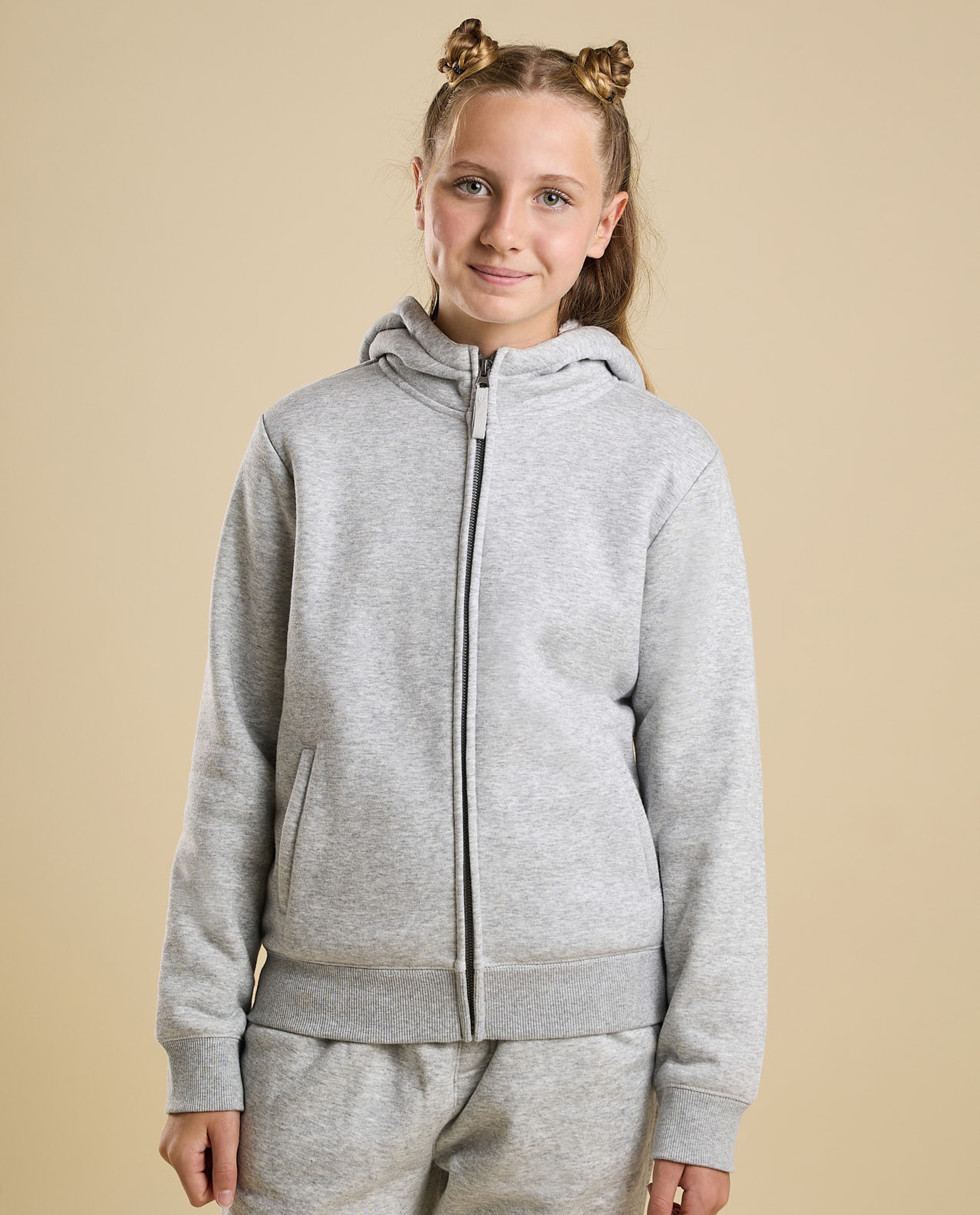 Textured Hooded Clothing Set