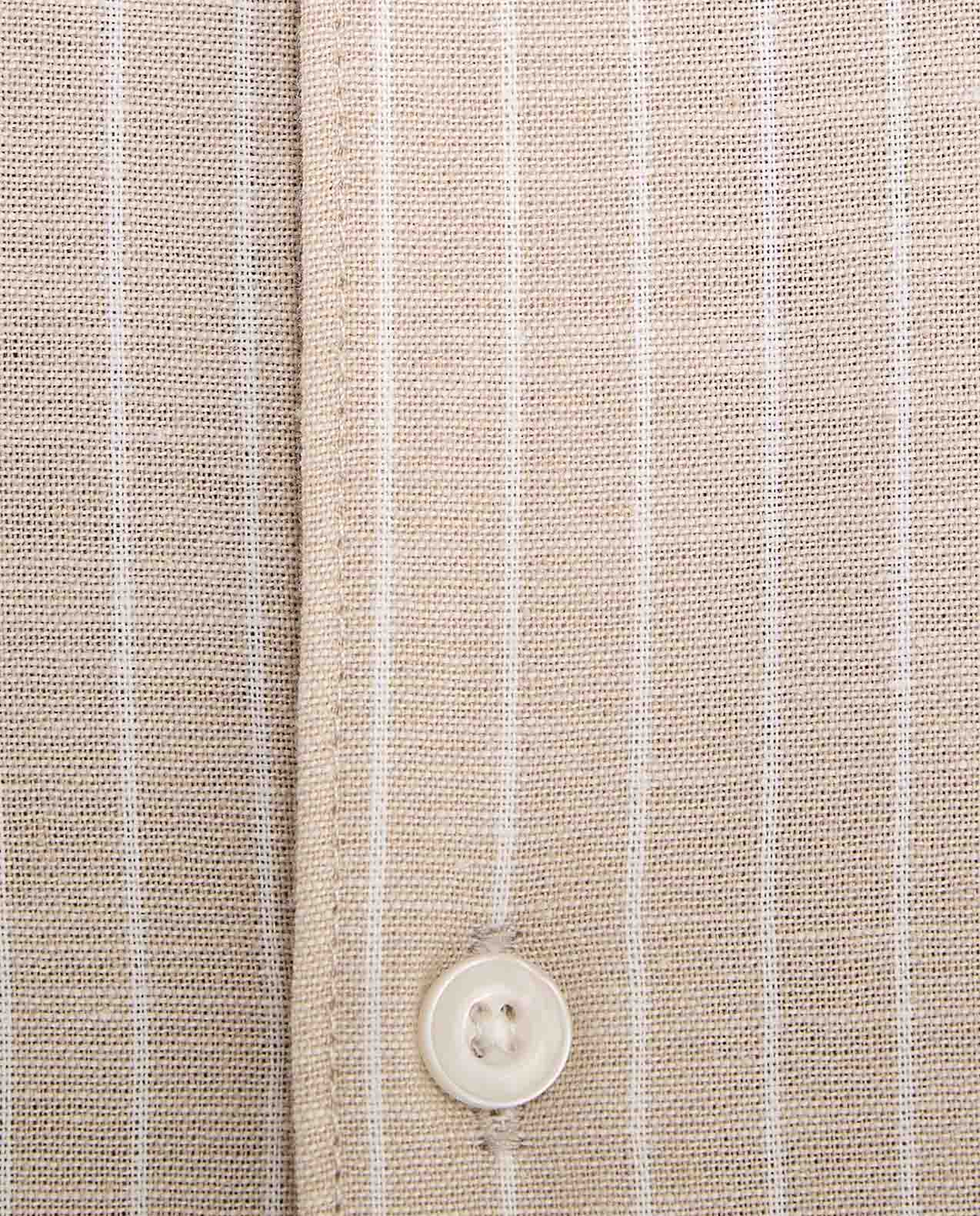 Textured Shirt With Stand Collar and Long Sleeves