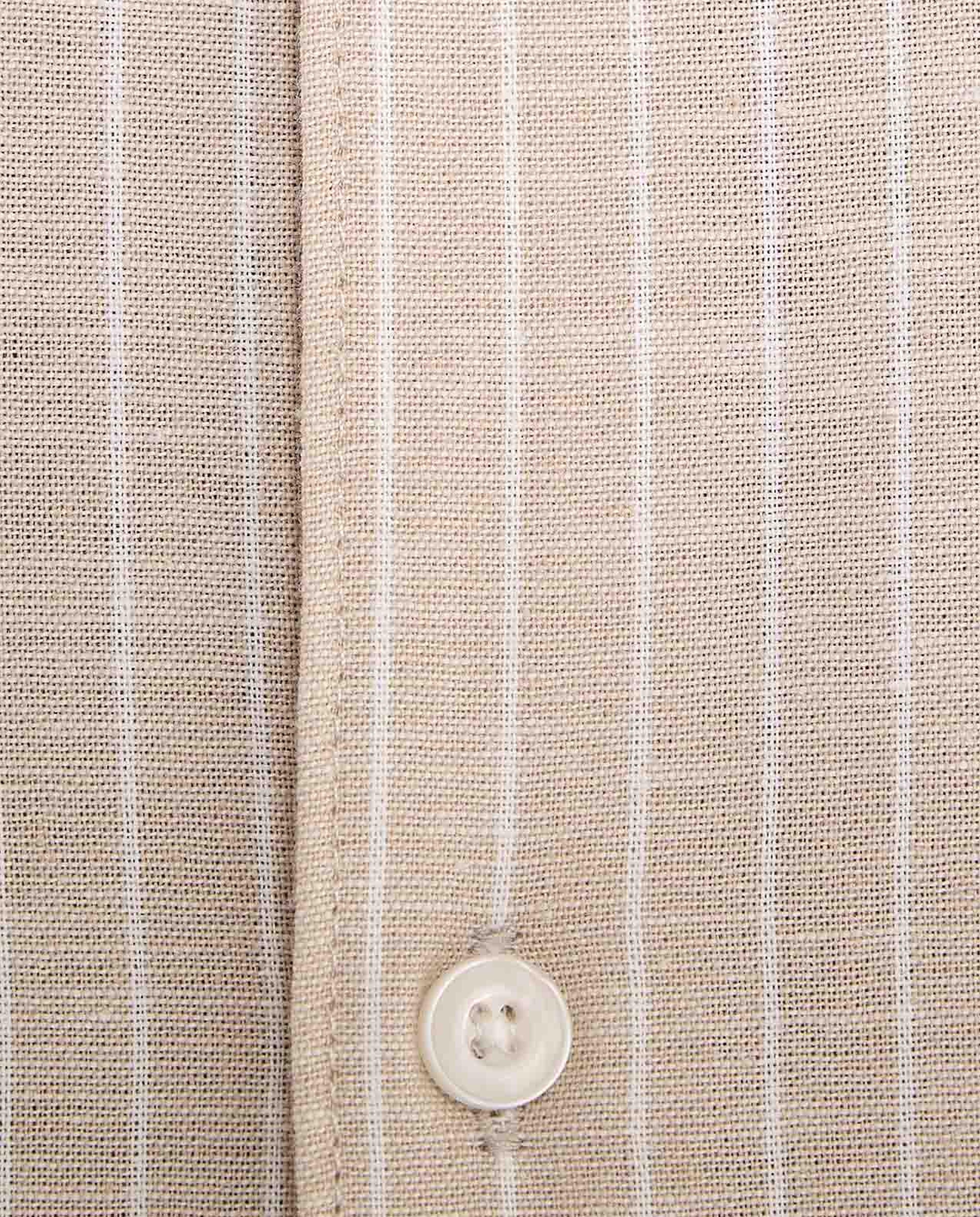 Textured Shirt With Stand Collar and Long Sleeves