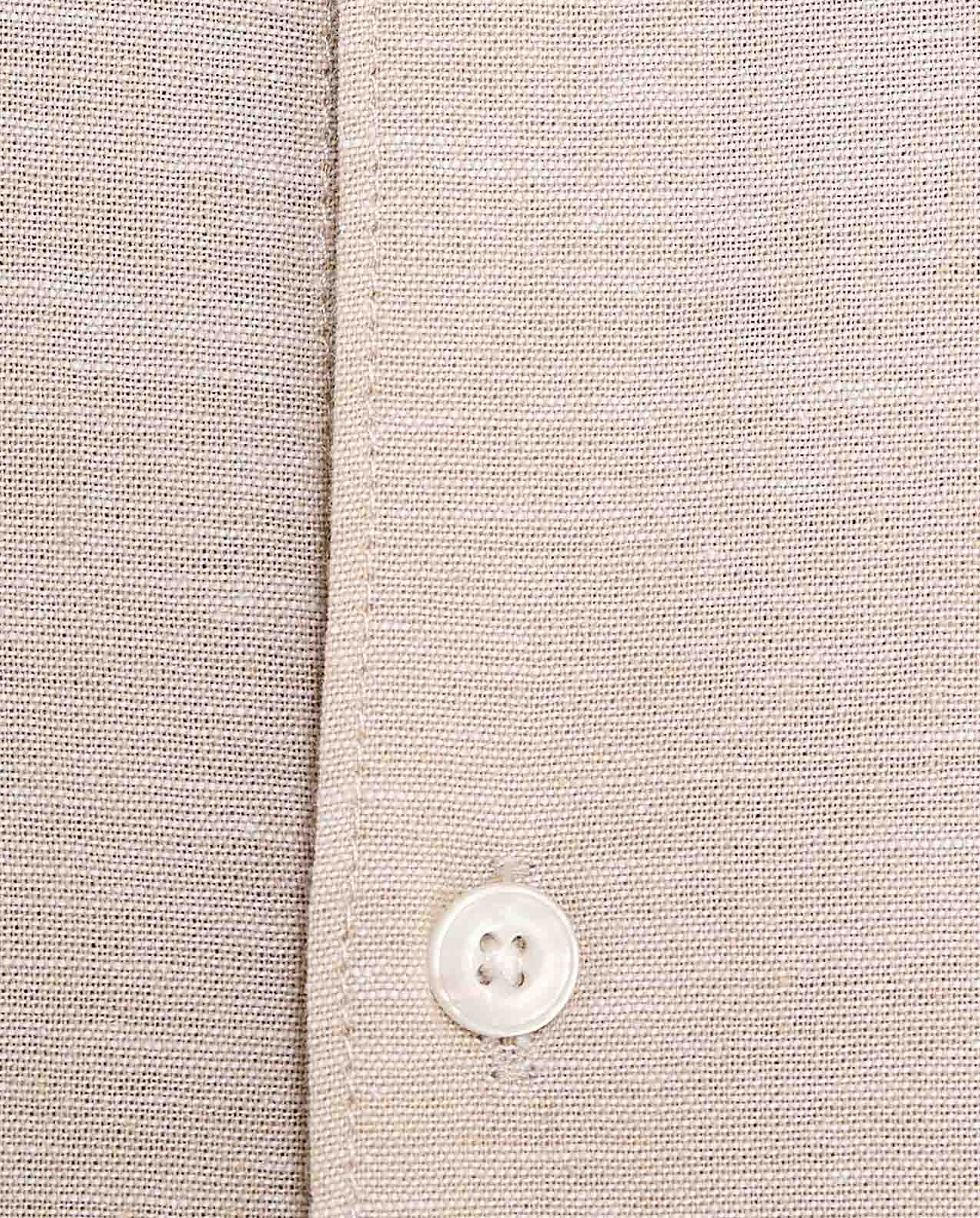 Solid Shirt With Stand Collar and Long Sleeves