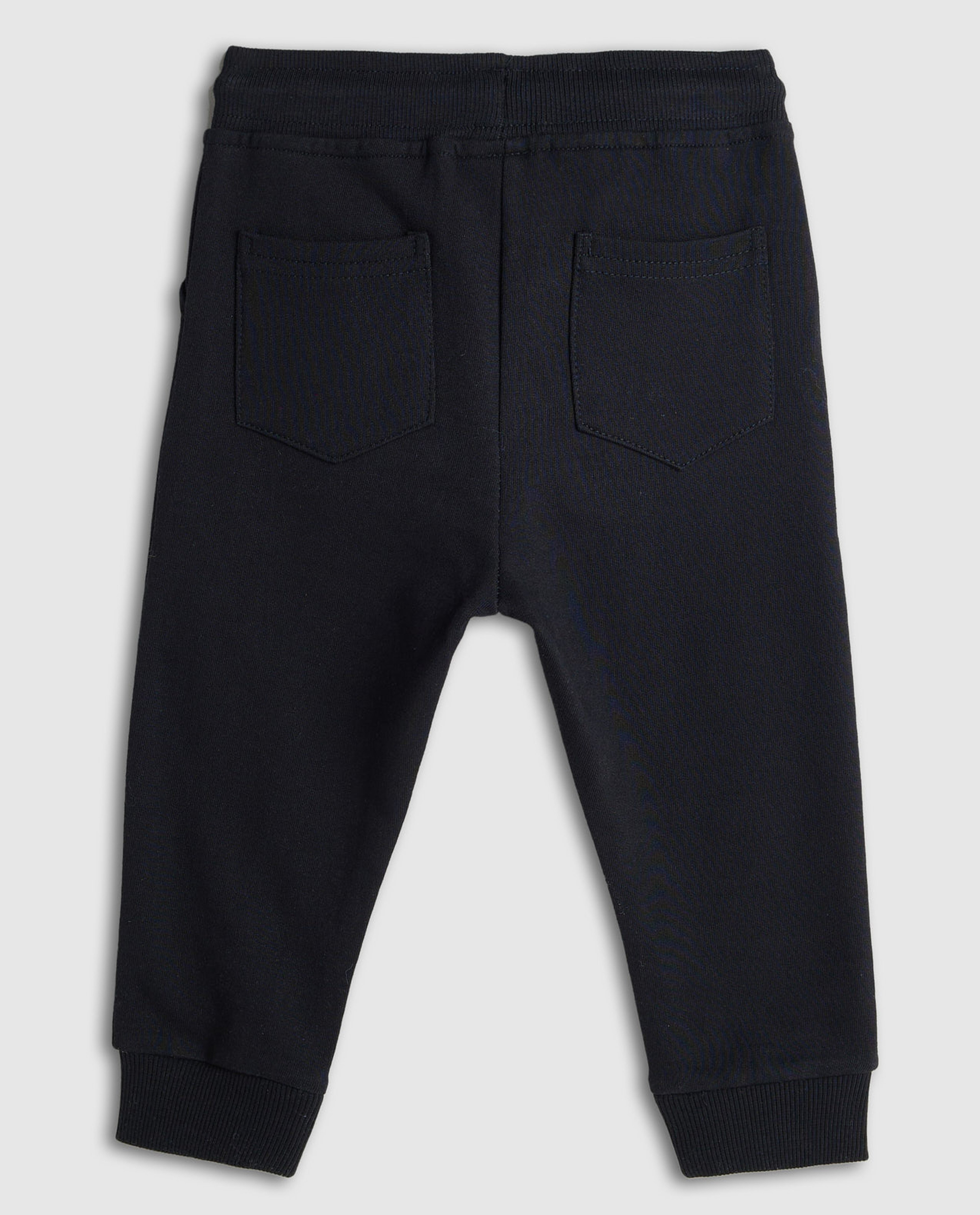 Print Detail Joggers with Drawstring Waist