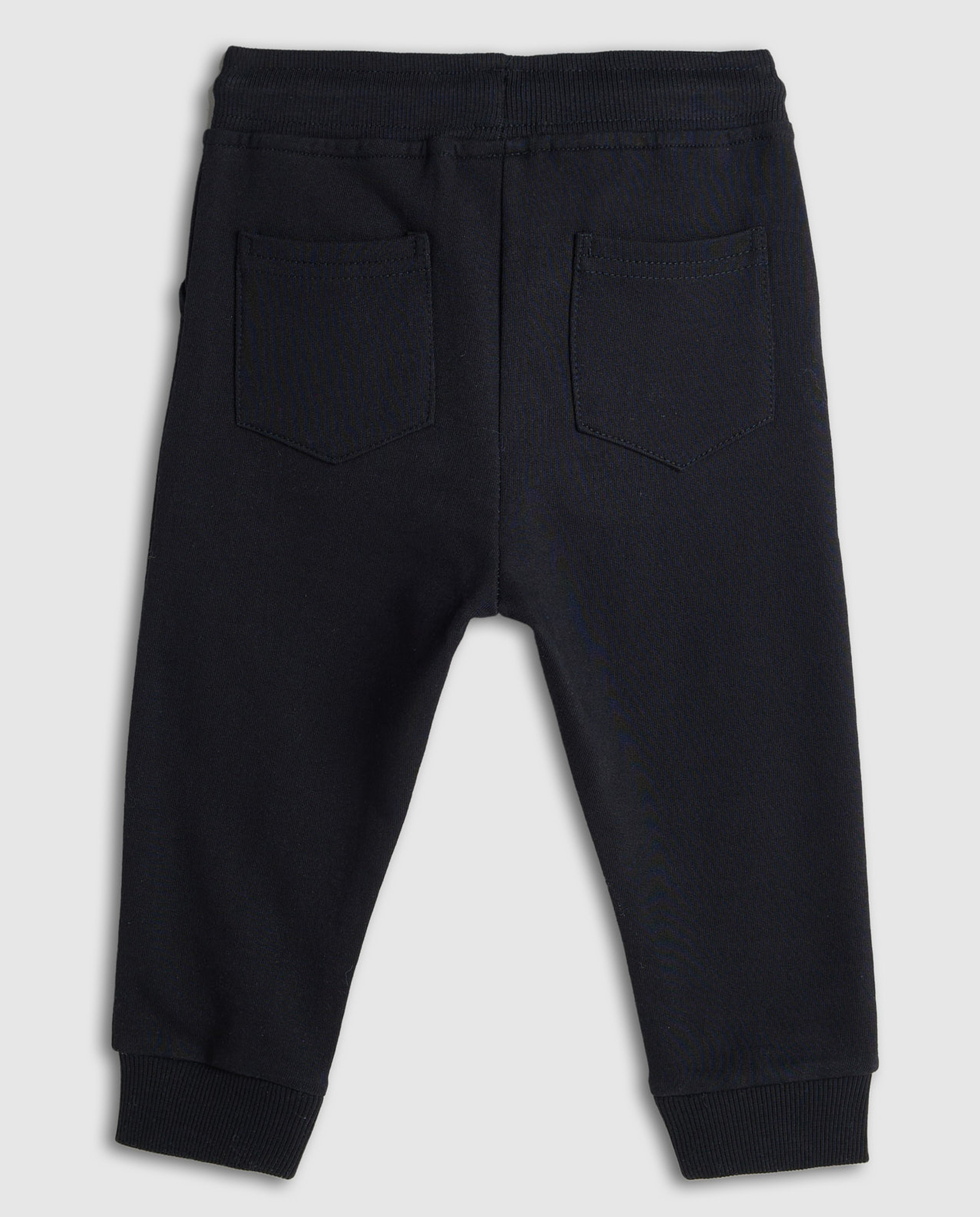 Print Detail Joggers with Drawstring Waist