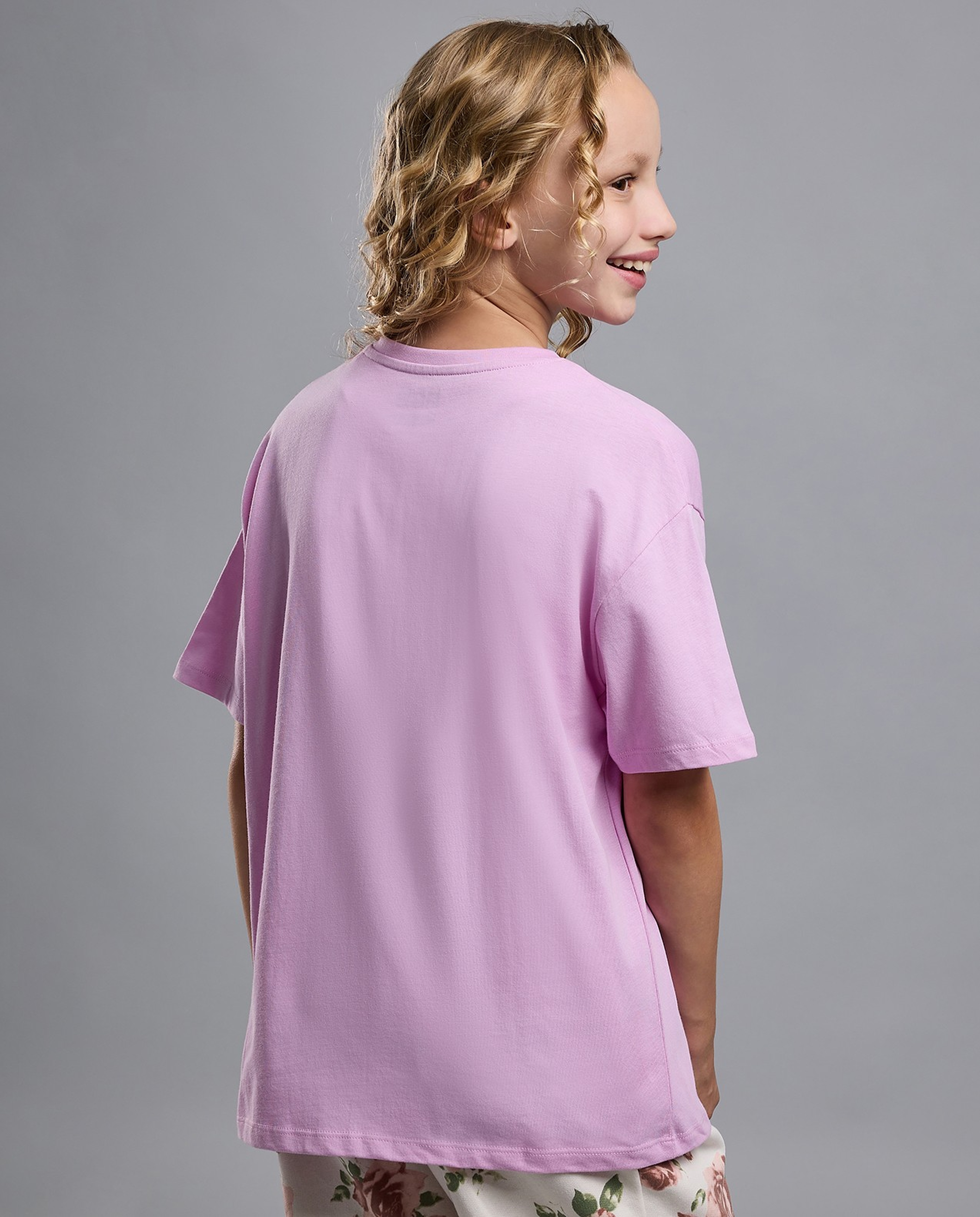 Printed T-Shirt with Crew Neck and Short Sleeves