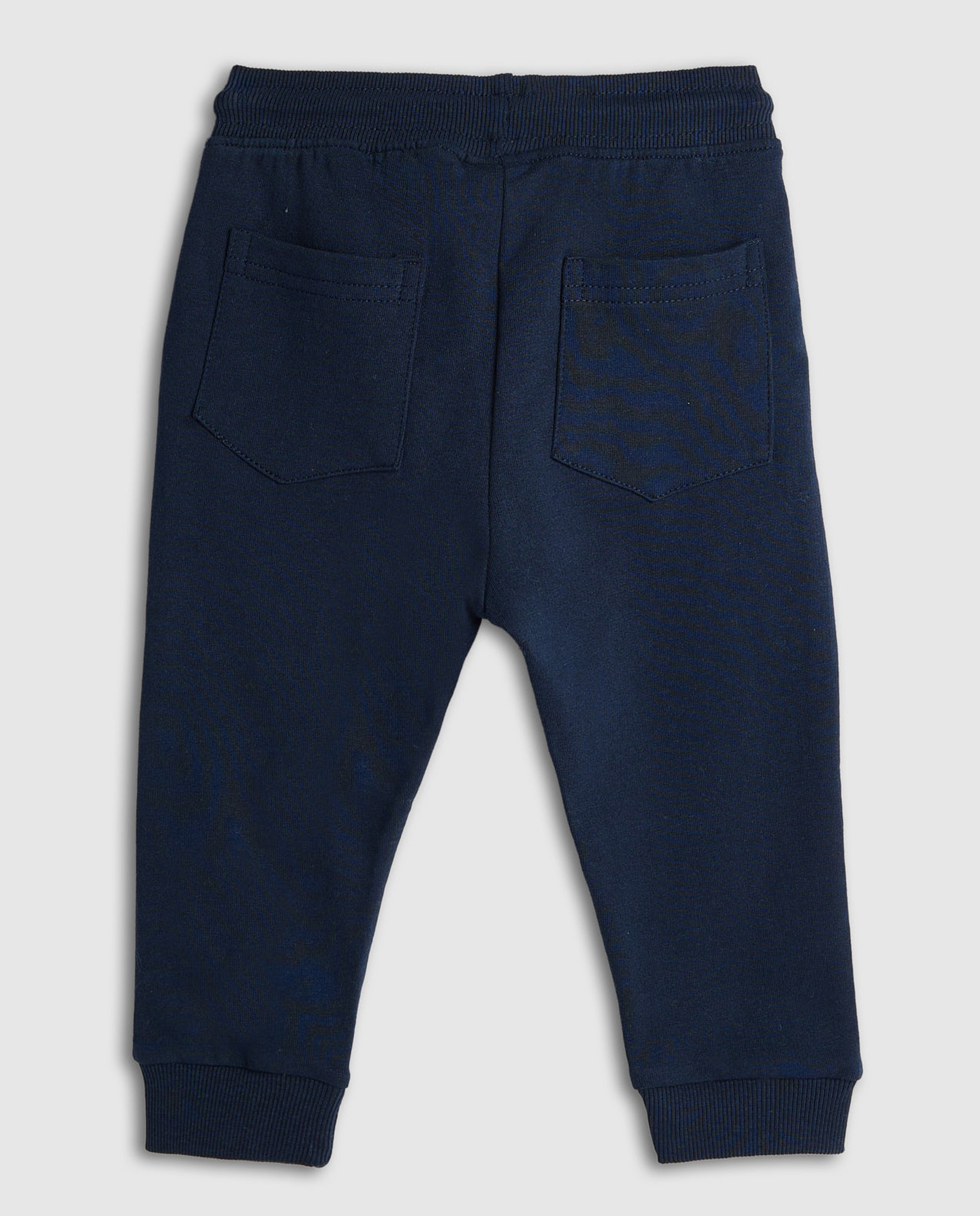 Print Detail Joggers with Drawstring Waist