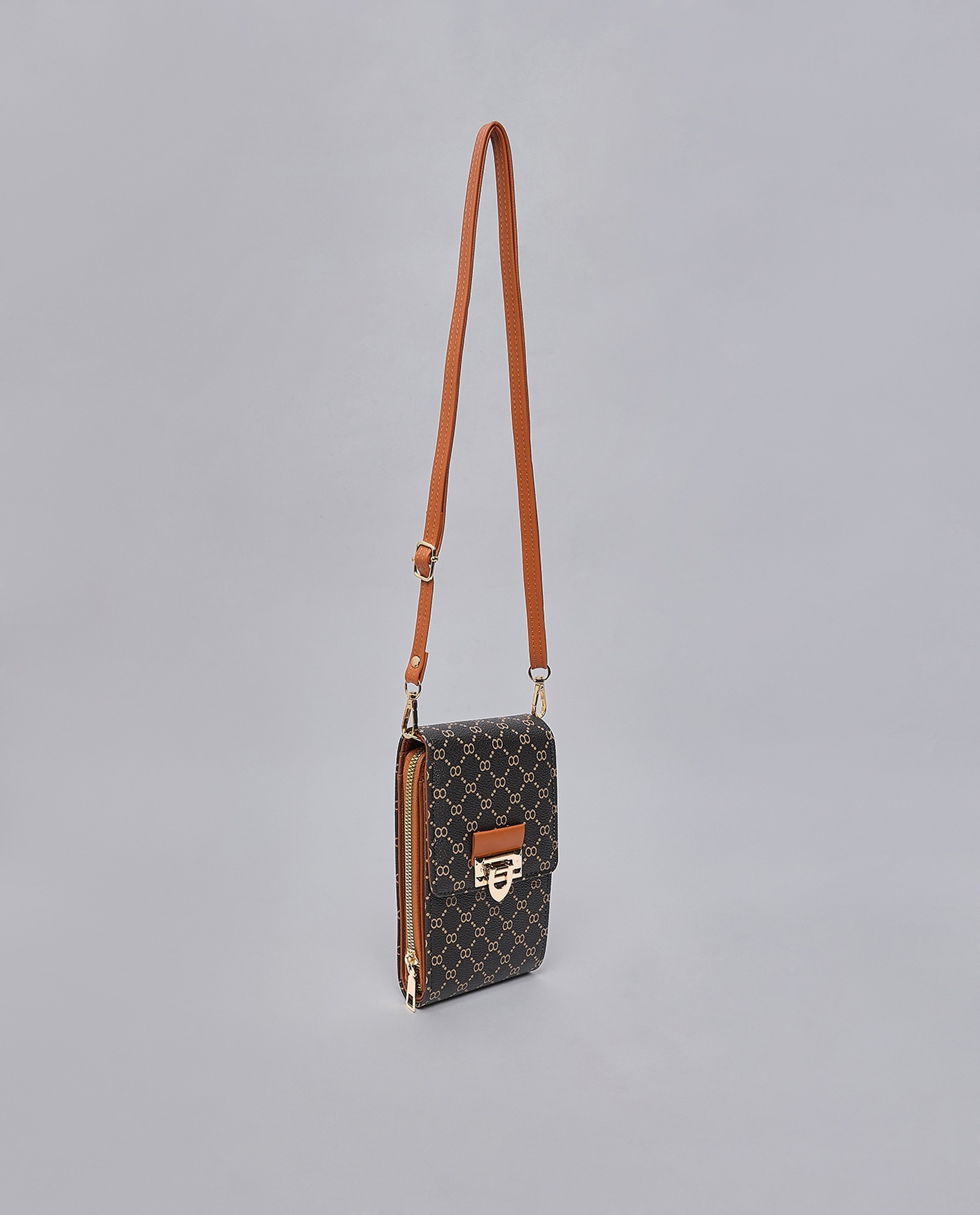 Patterned Phone Crossbody Bag