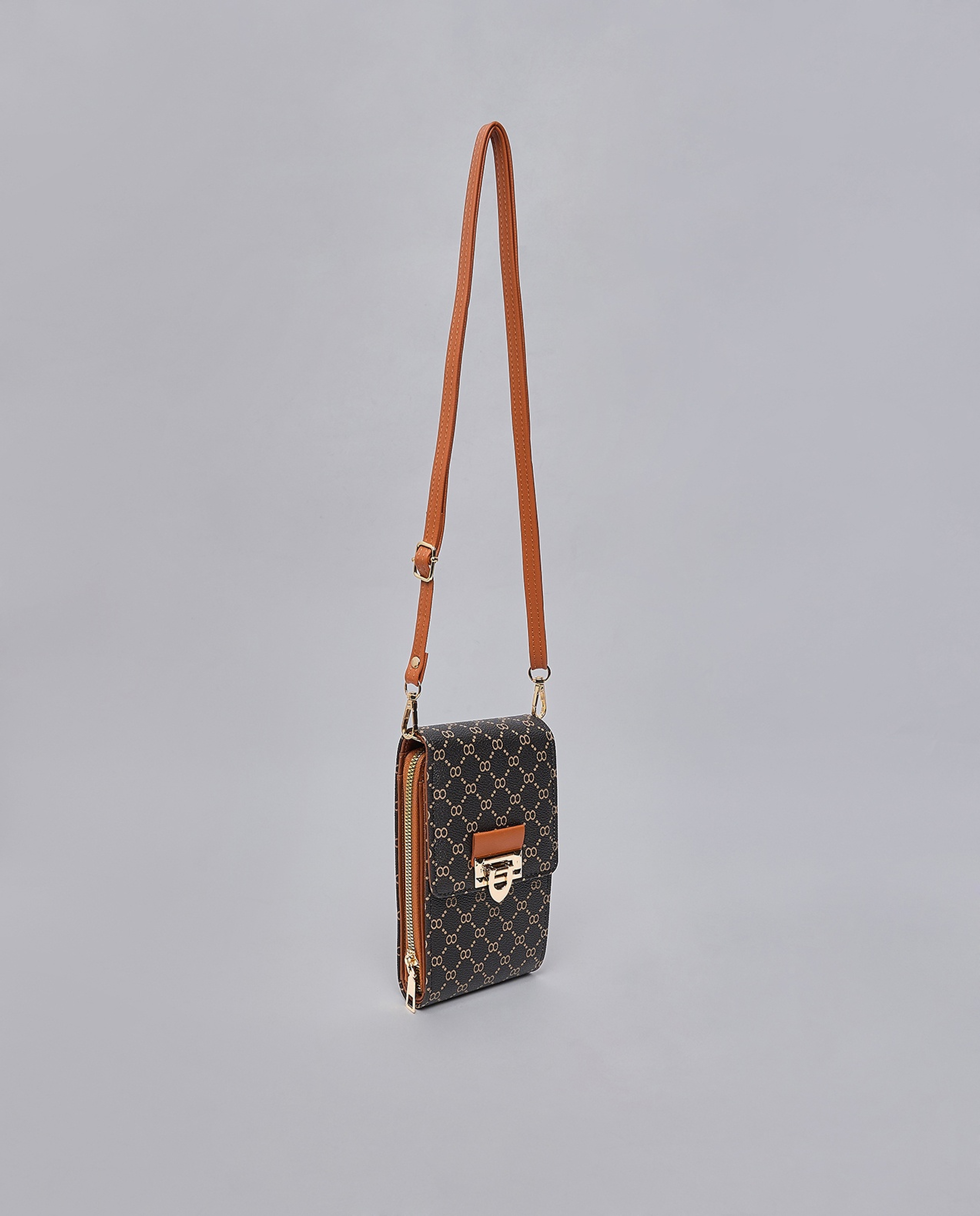 Patterned Phone Crossbody Bag
