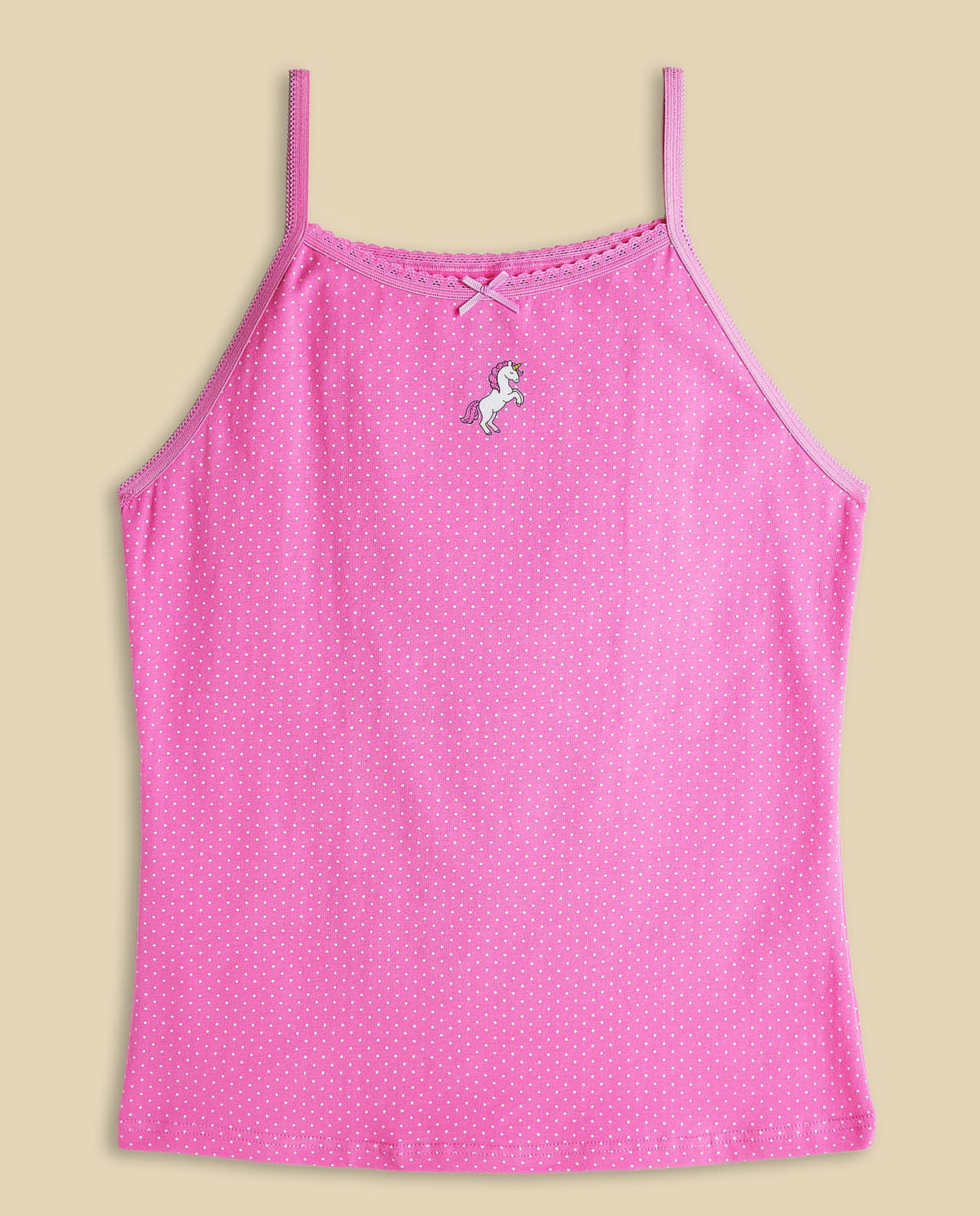 3 Pack Unicorn Printed Camisoles