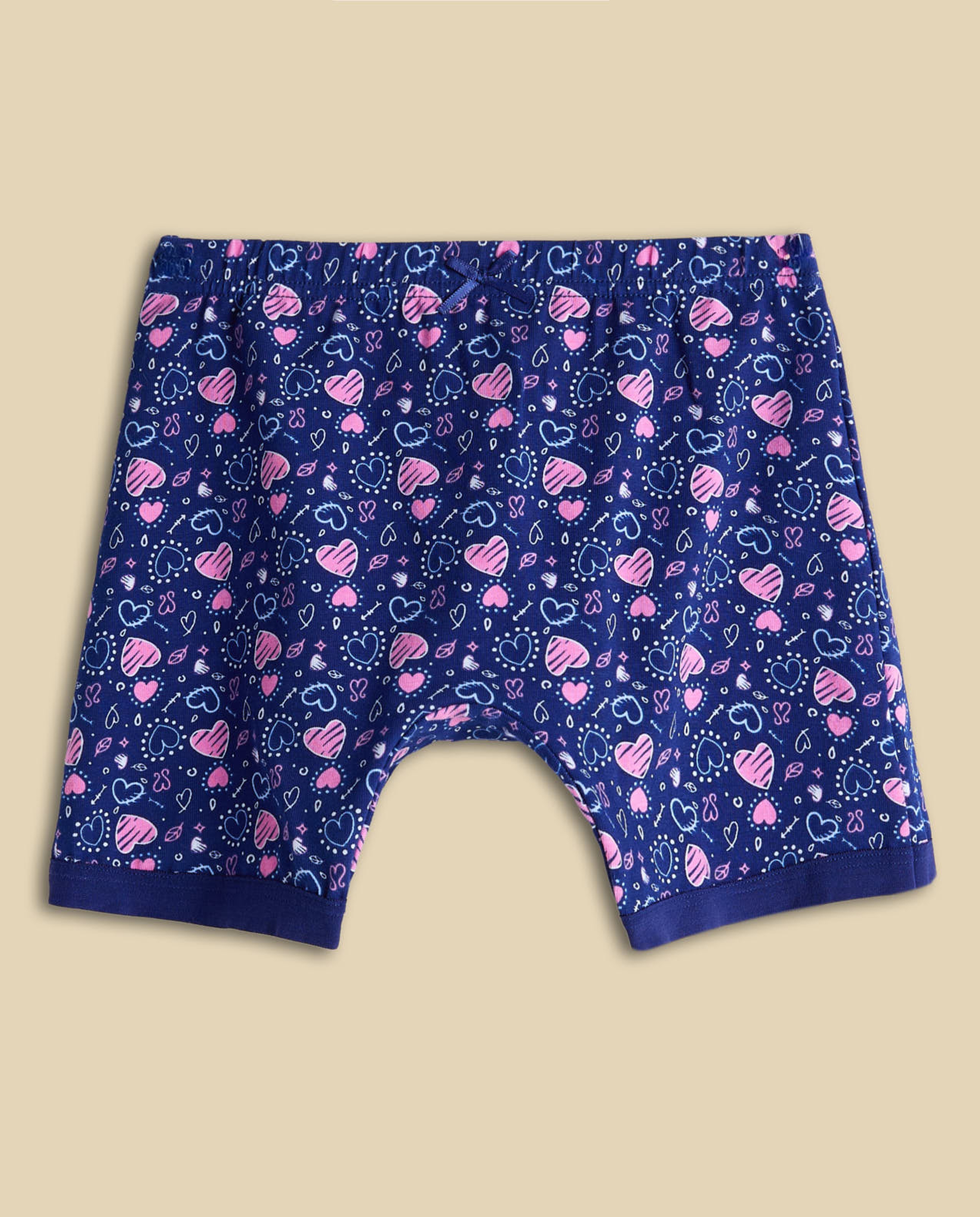3 Pack Printed Long Shorts