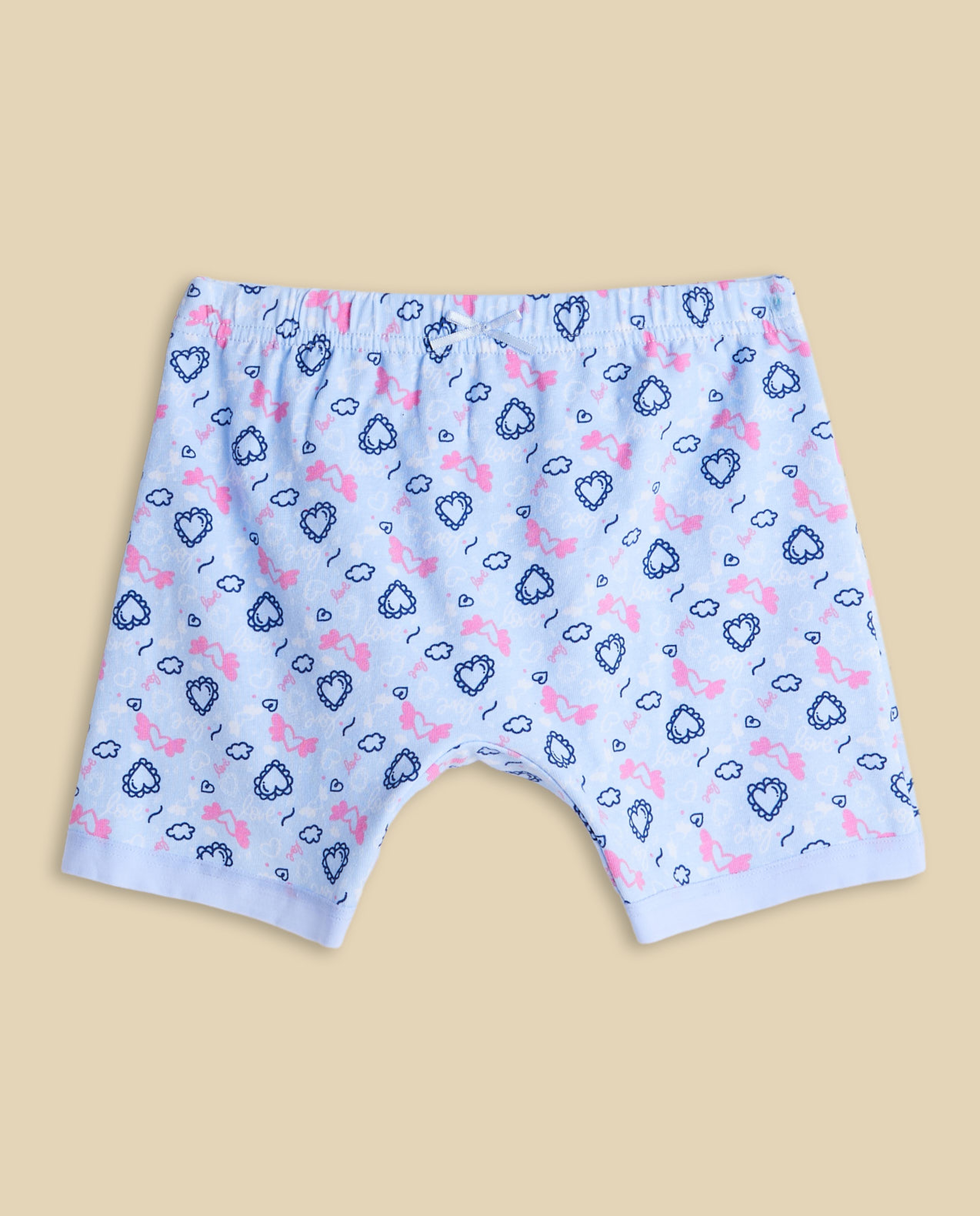 3 Pack Printed Long Shorts