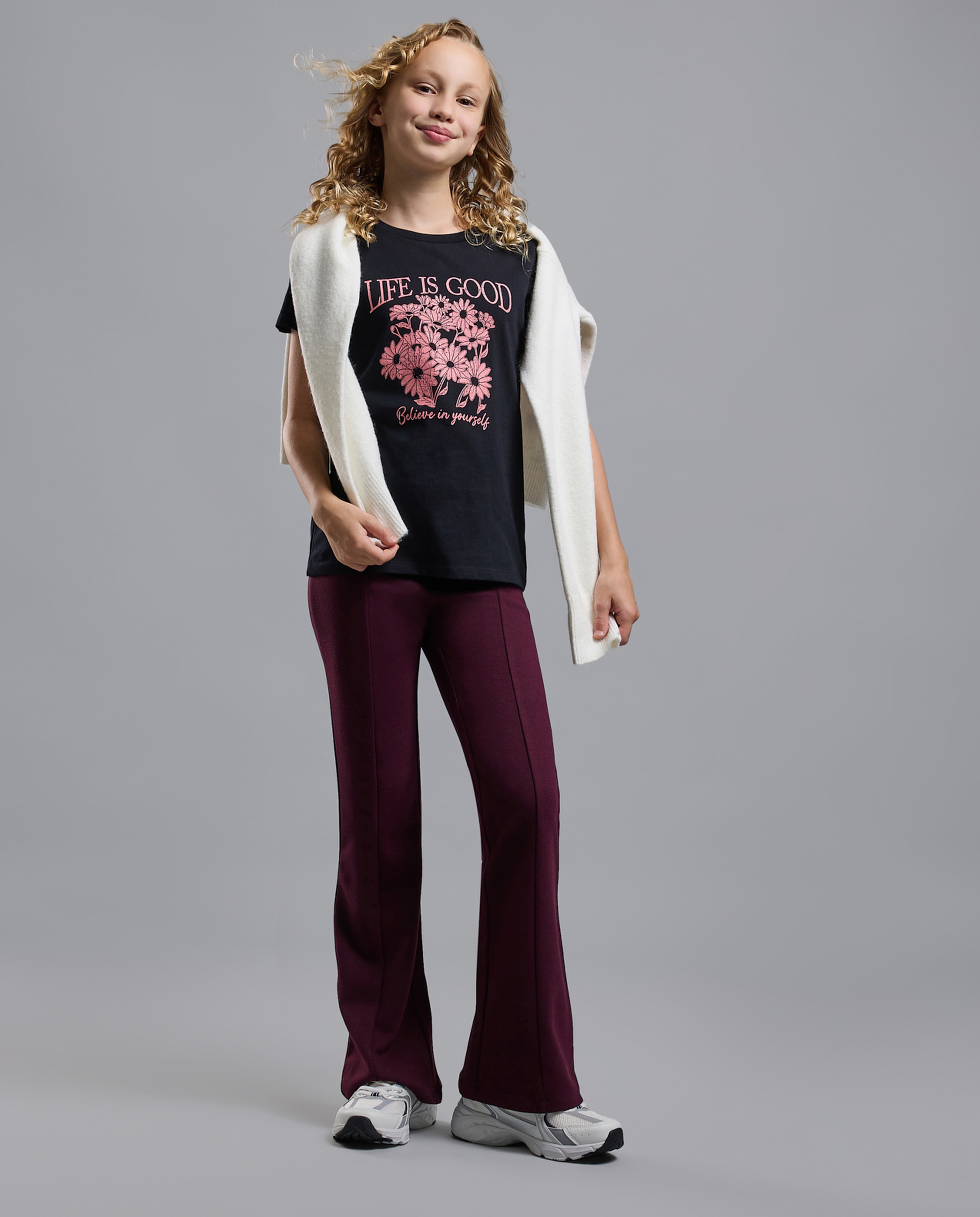 Printed T-Shirt with Crew Neck and Short Sleeves