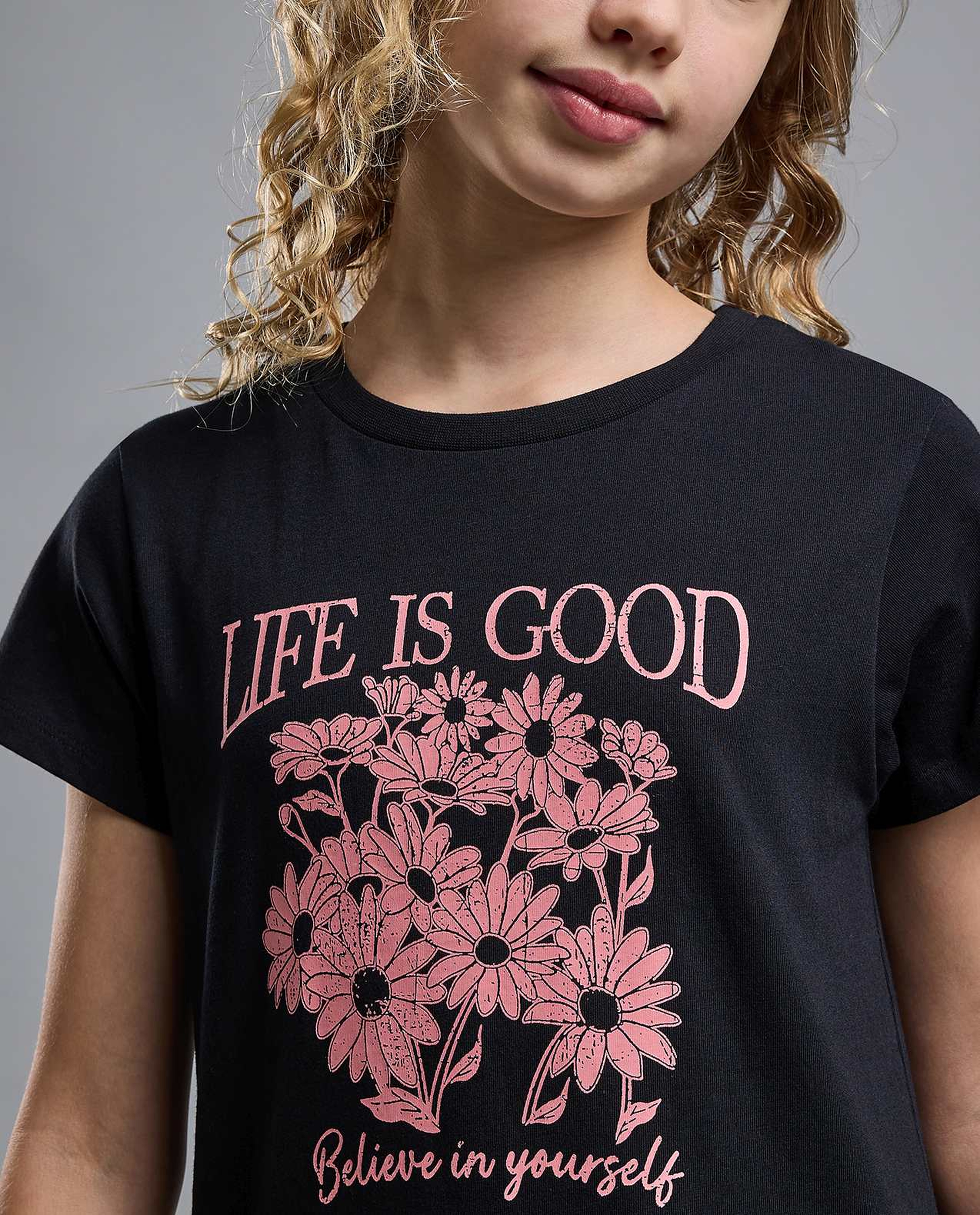 Printed T-Shirt with Crew Neck and Short Sleeves