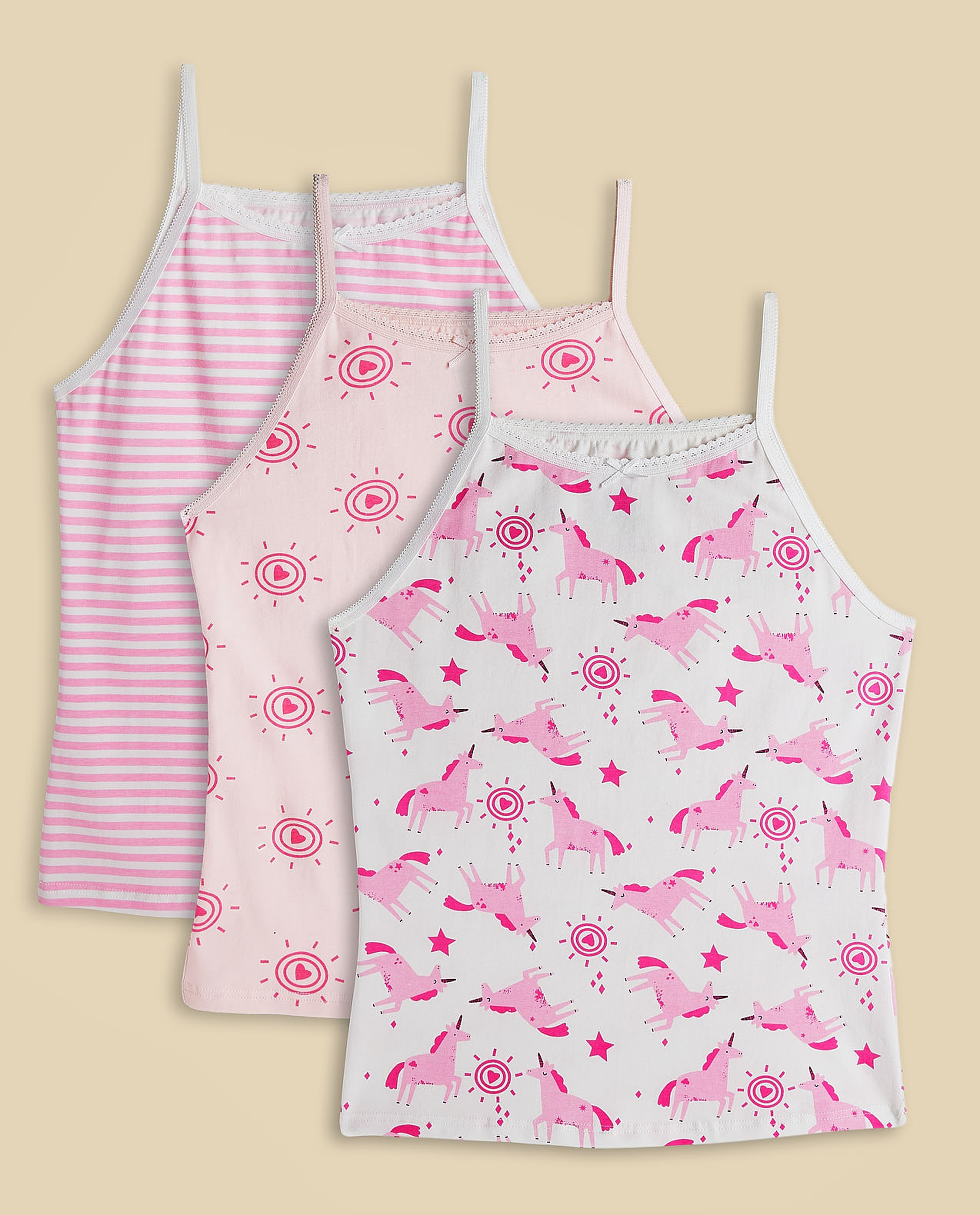 3 Pack Printed Camisoles