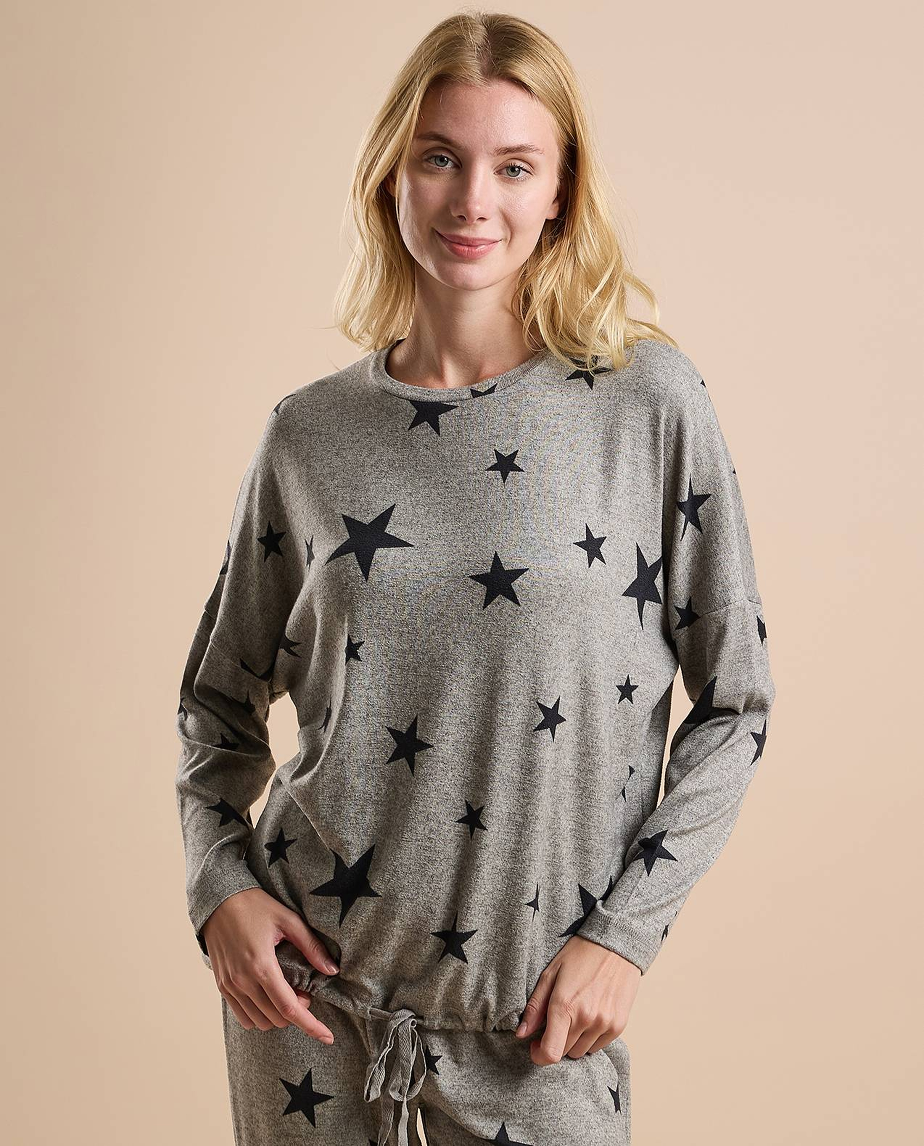 Printed Long Sleeves Pyjama Set
