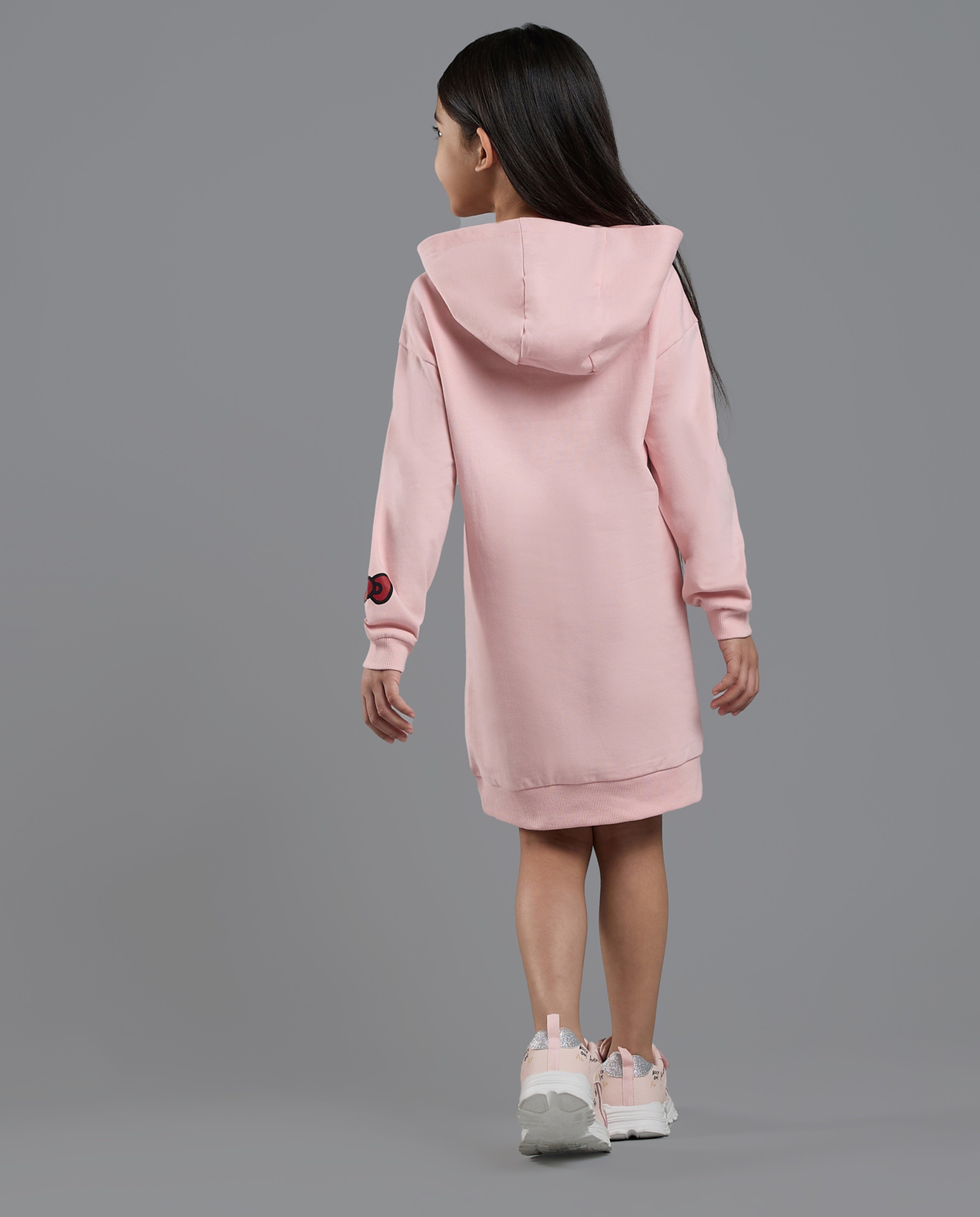Hello Kitty Hooded Sweatdress with Long Sleeves