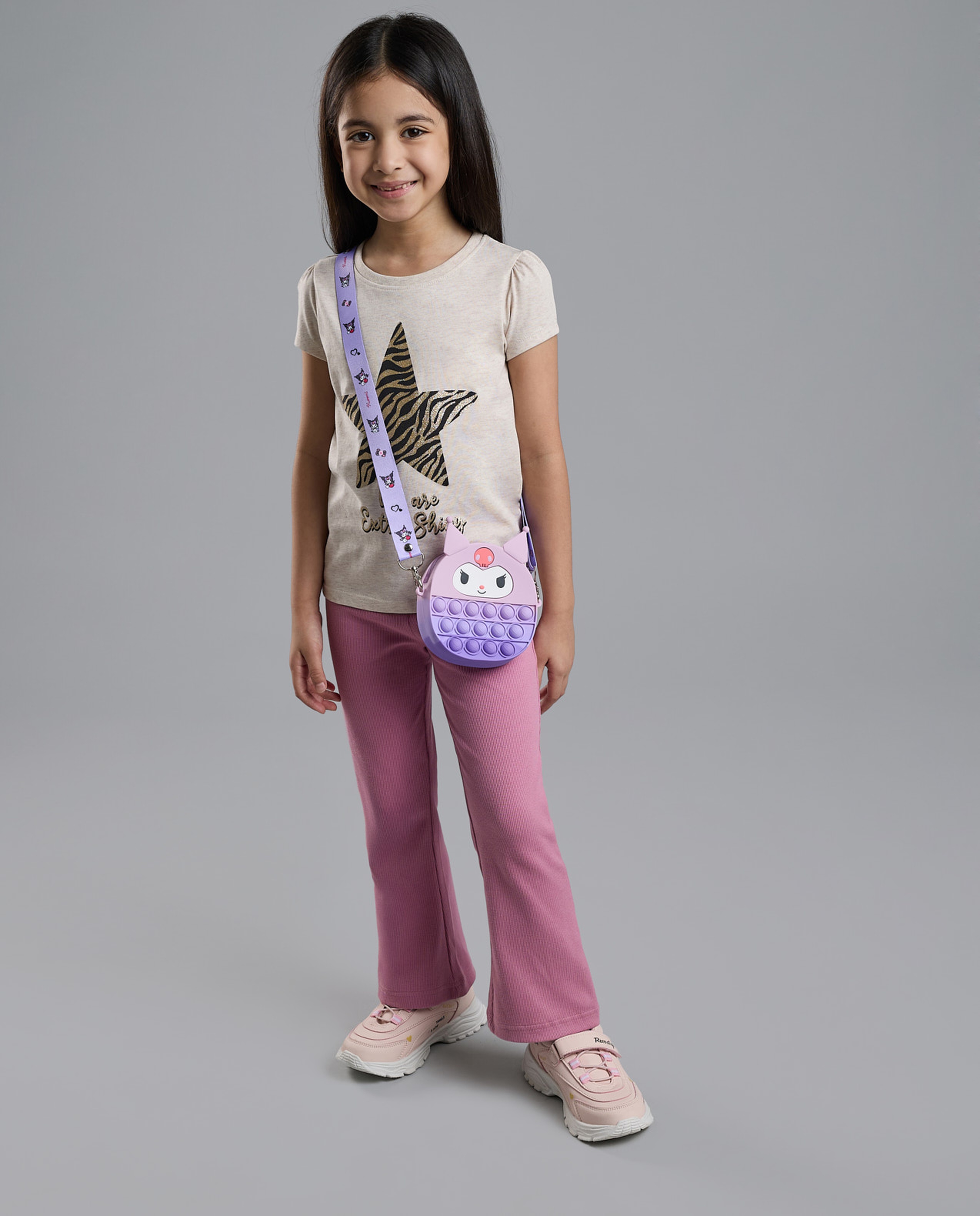 Printed T-Shirt with Crew Neck and Short Sleeves