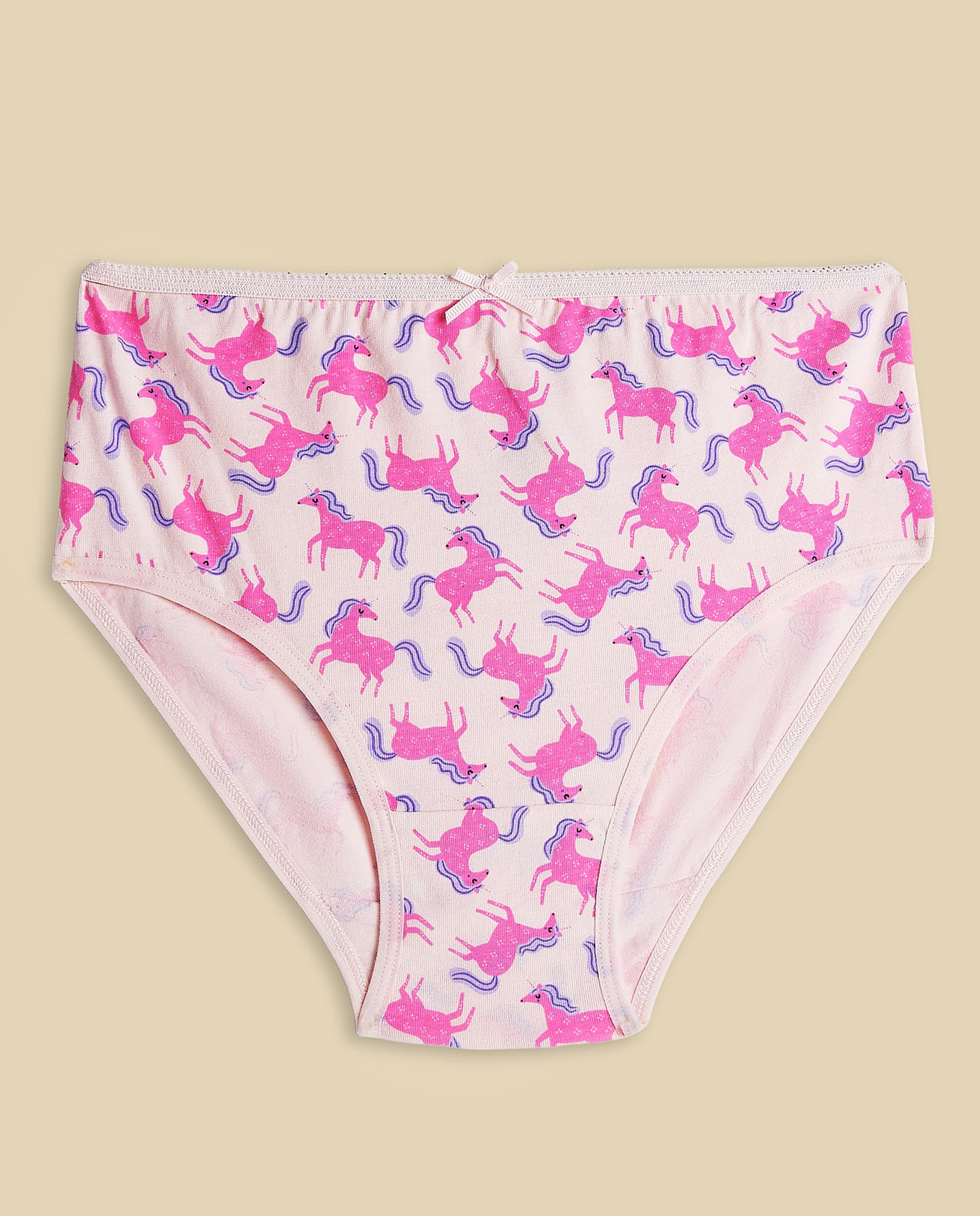 5 Pack Unicorn Printed Bikini Briefs