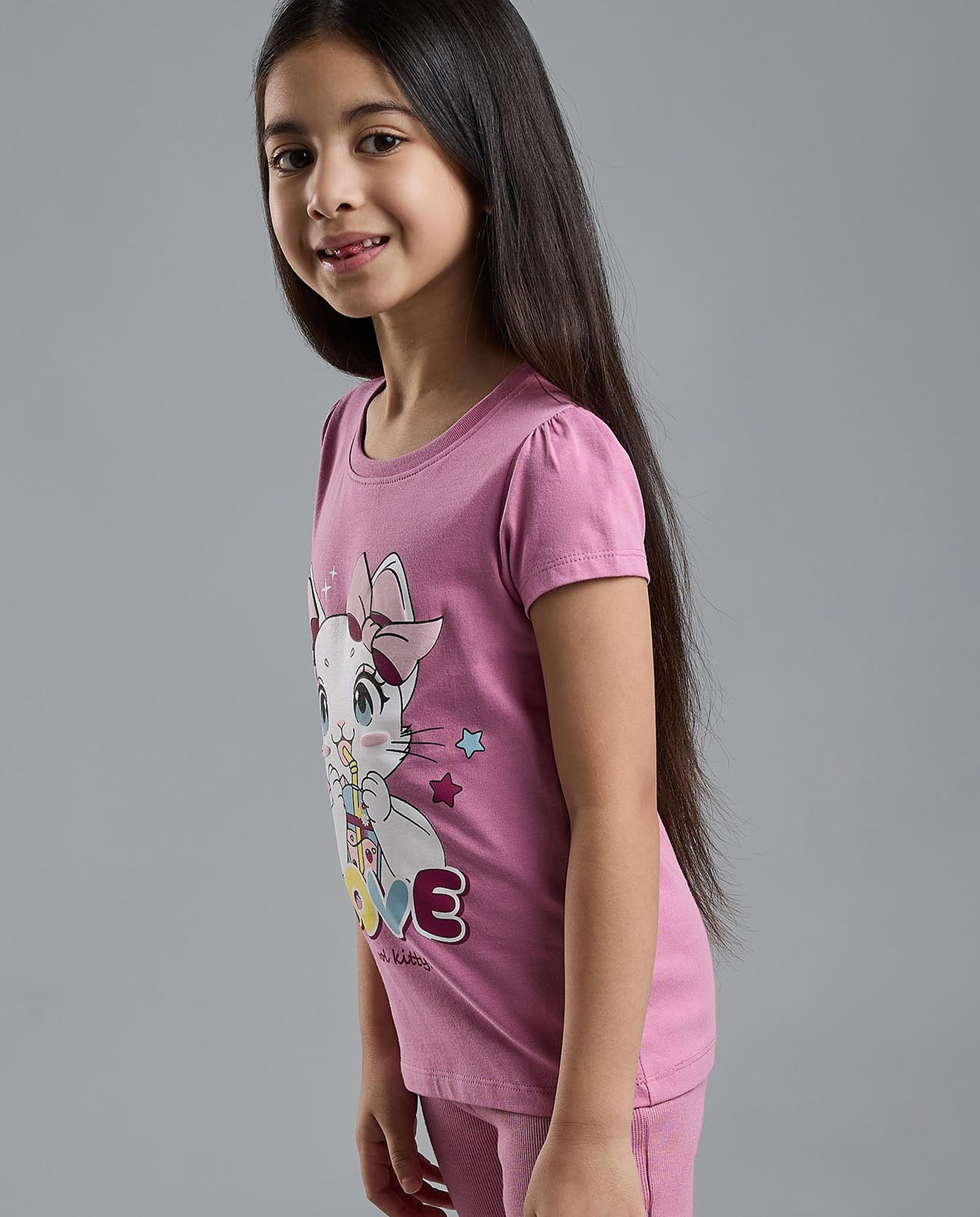 Printed T-Shirt with Crew Neck and Short Sleeves