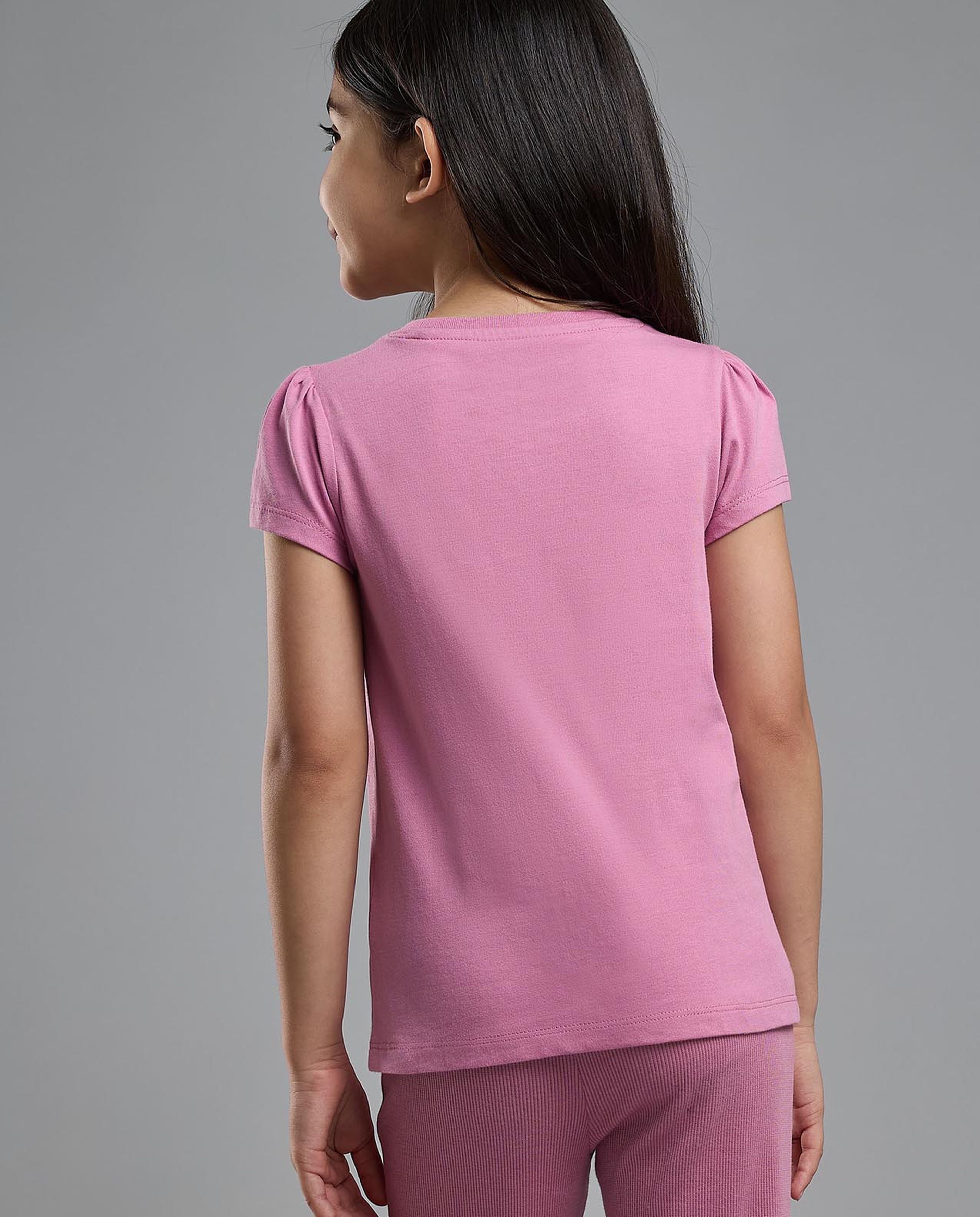 Printed T-Shirt with Crew Neck and Short Sleeves