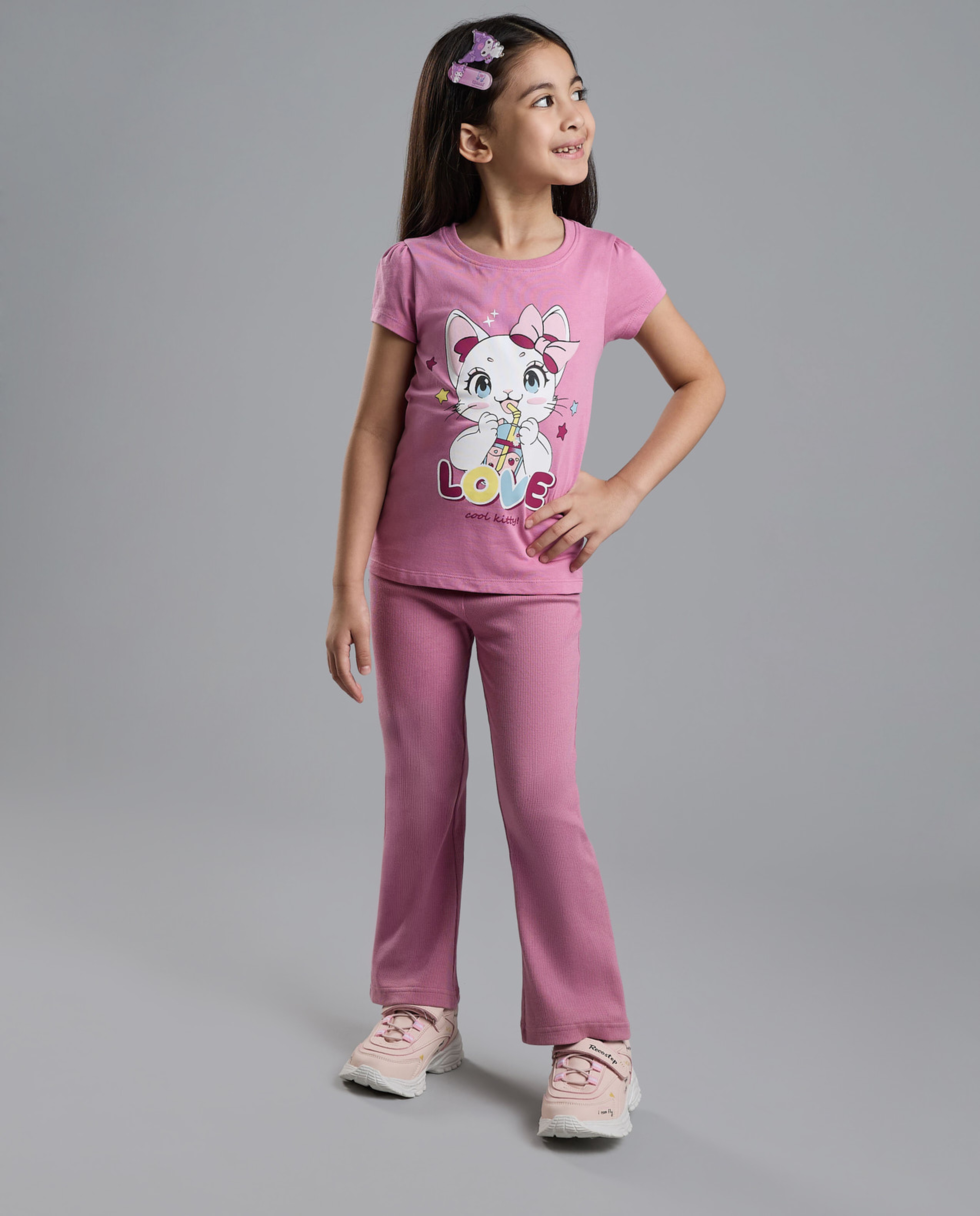 Printed T-Shirt with Crew Neck and Short Sleeves