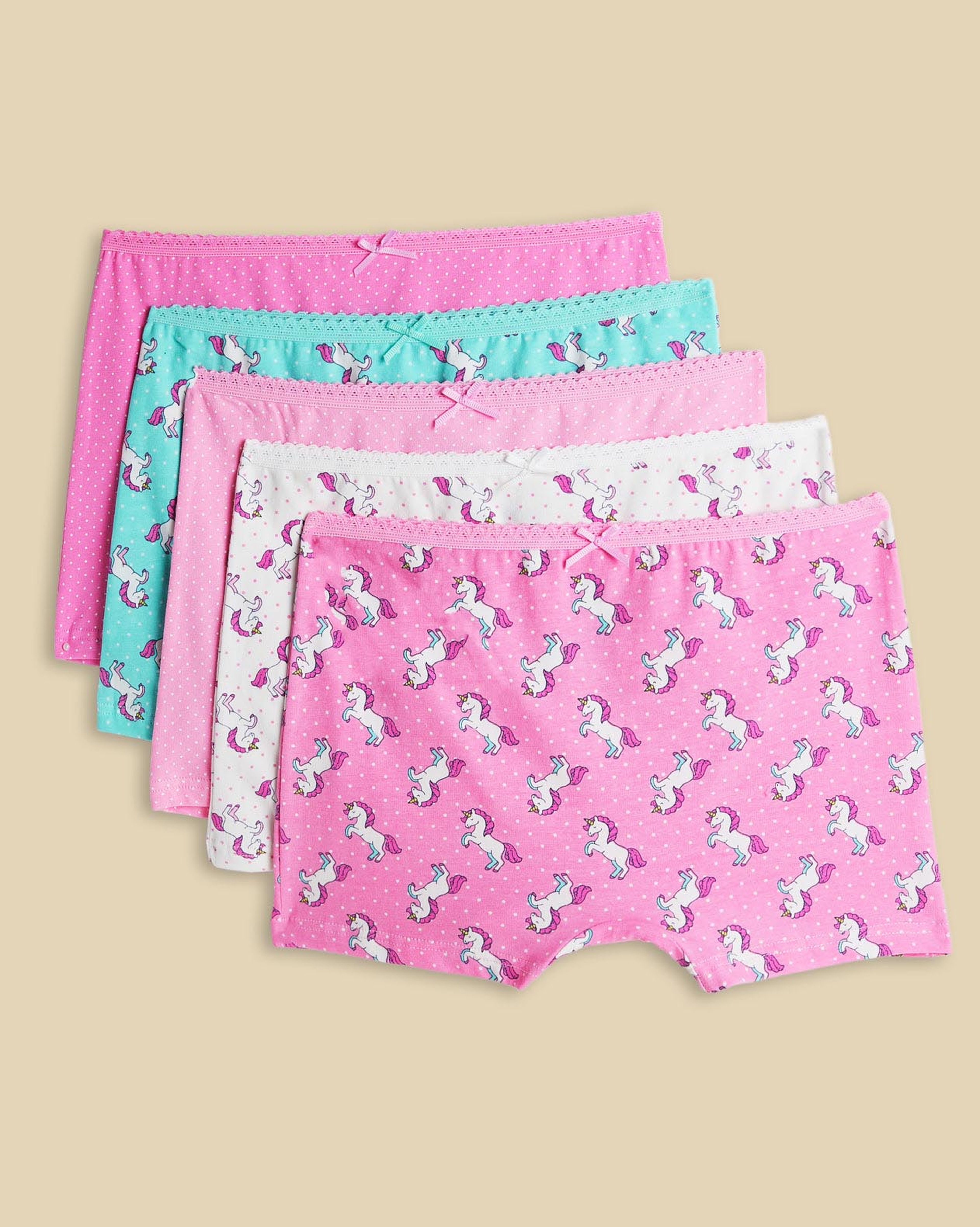 5 Pack Printed Boxer Briefs