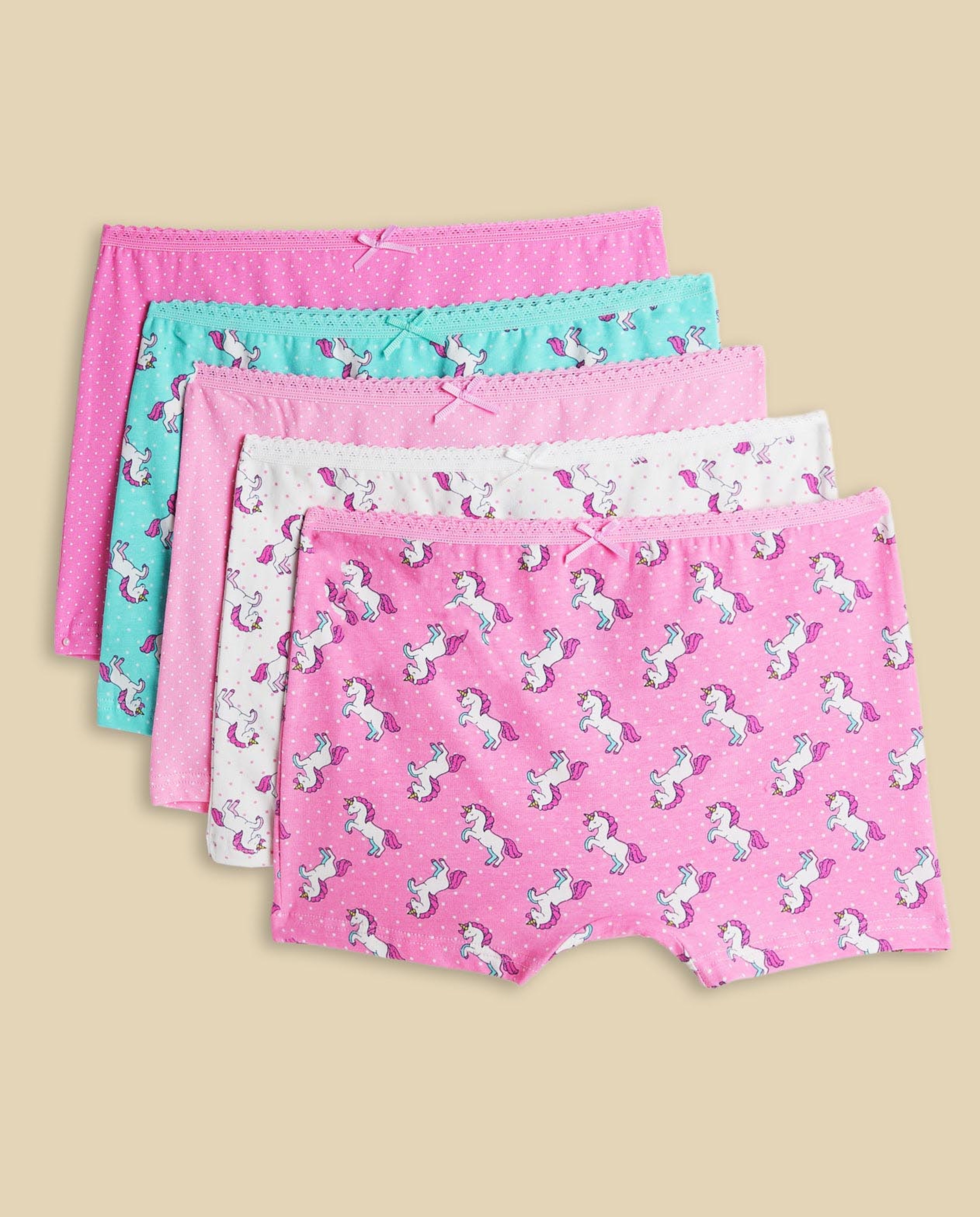 5 Pack Printed Boxer Briefs