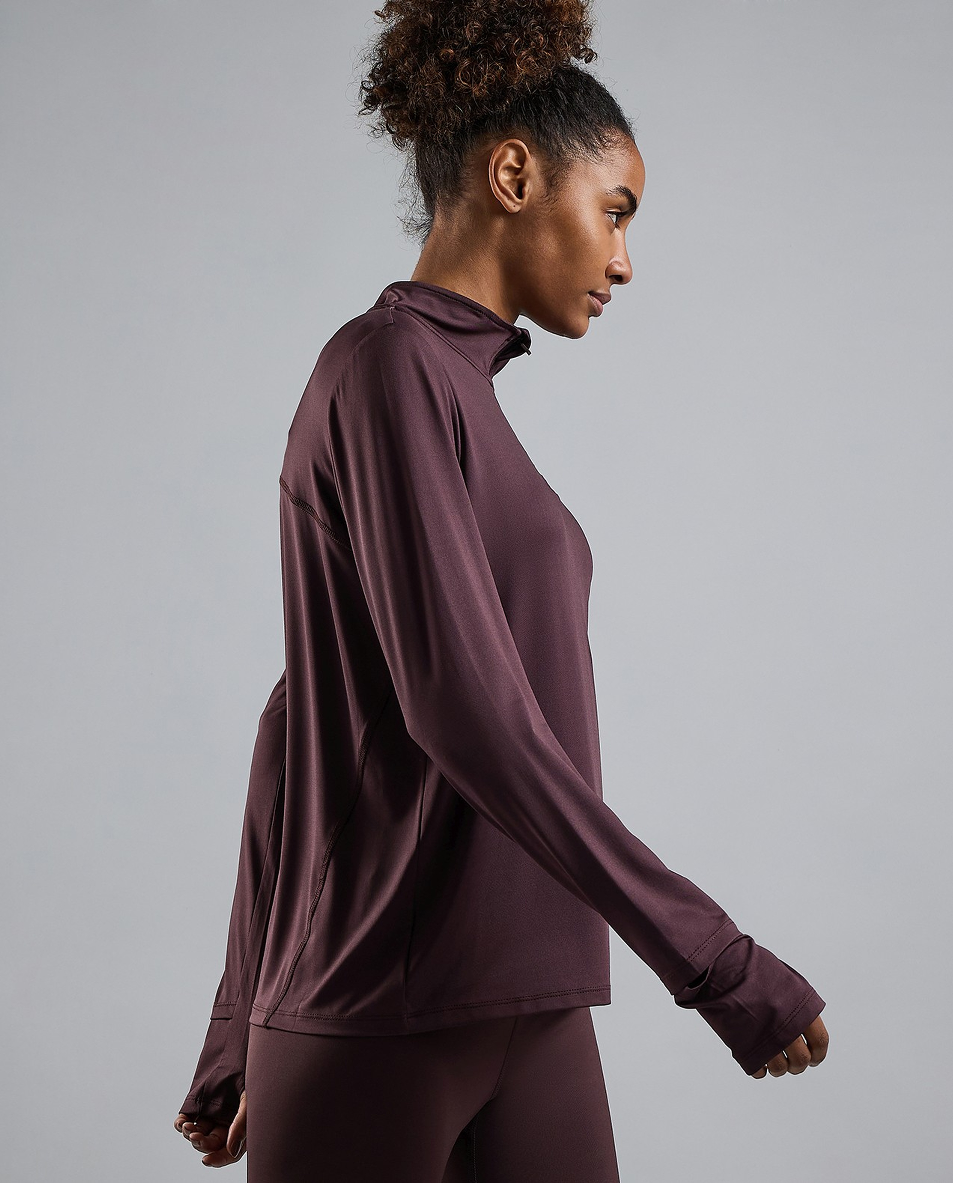 Logo Detail Active Top with Long Sleeves